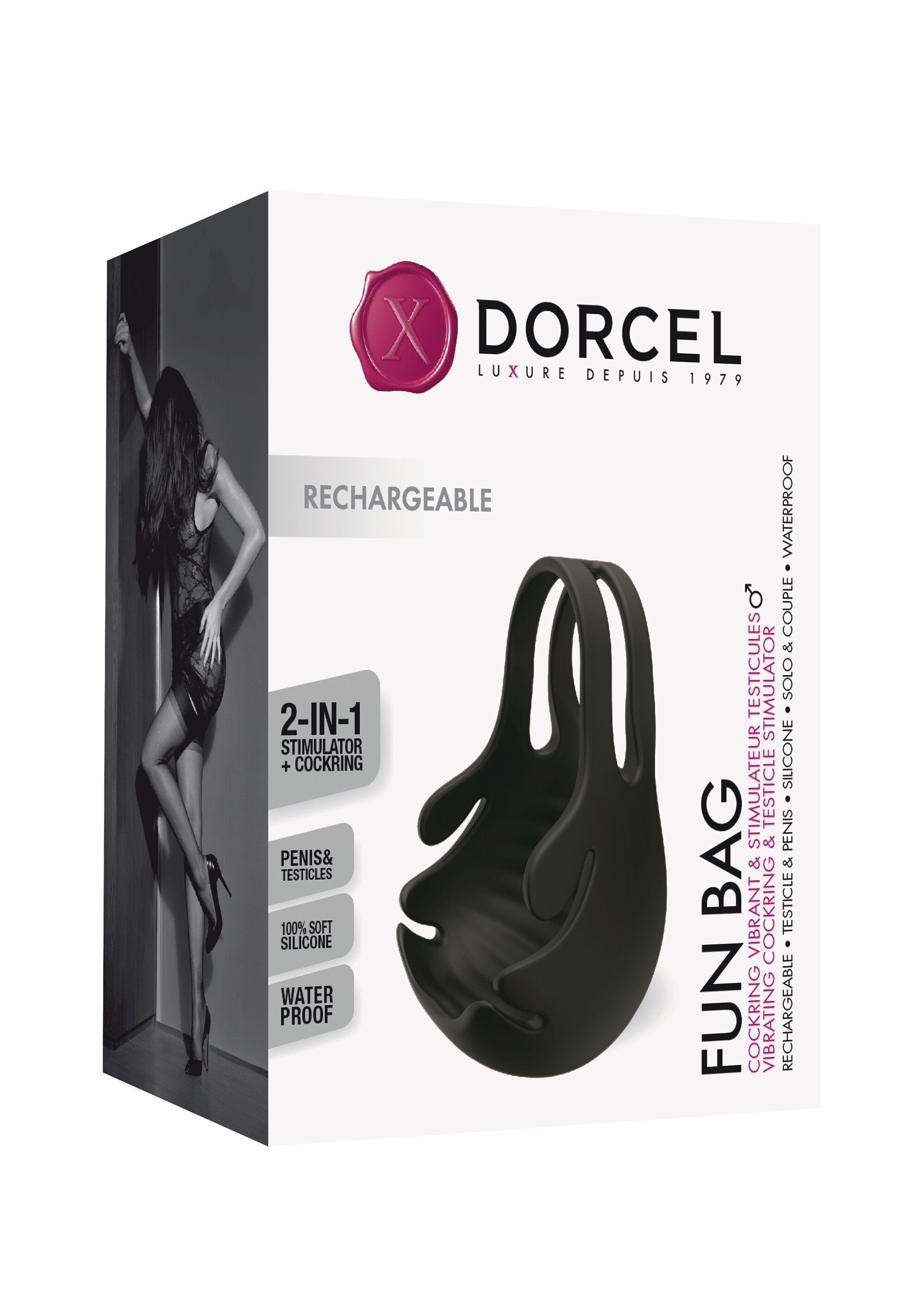 Stimulateur pénien retardateur, Fun bag NOIR LOV-6072479 DE5