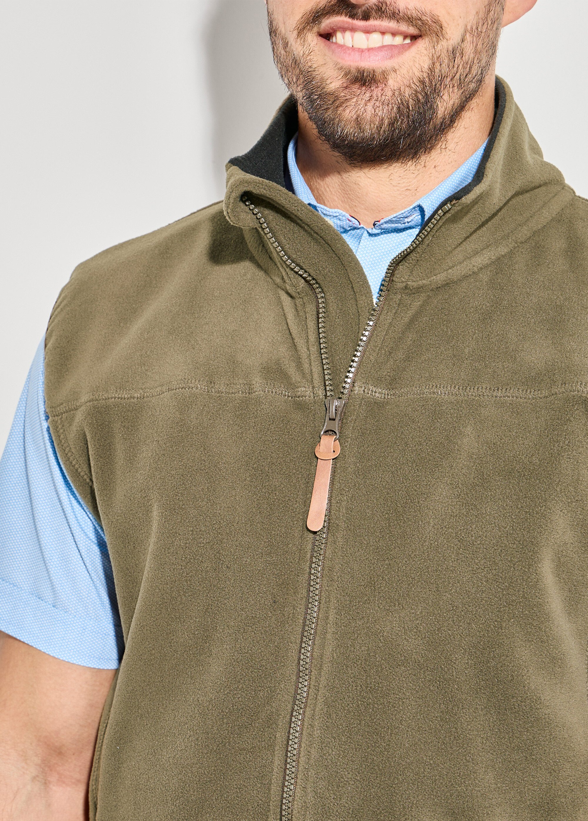 Veste polaire zippée sans manches