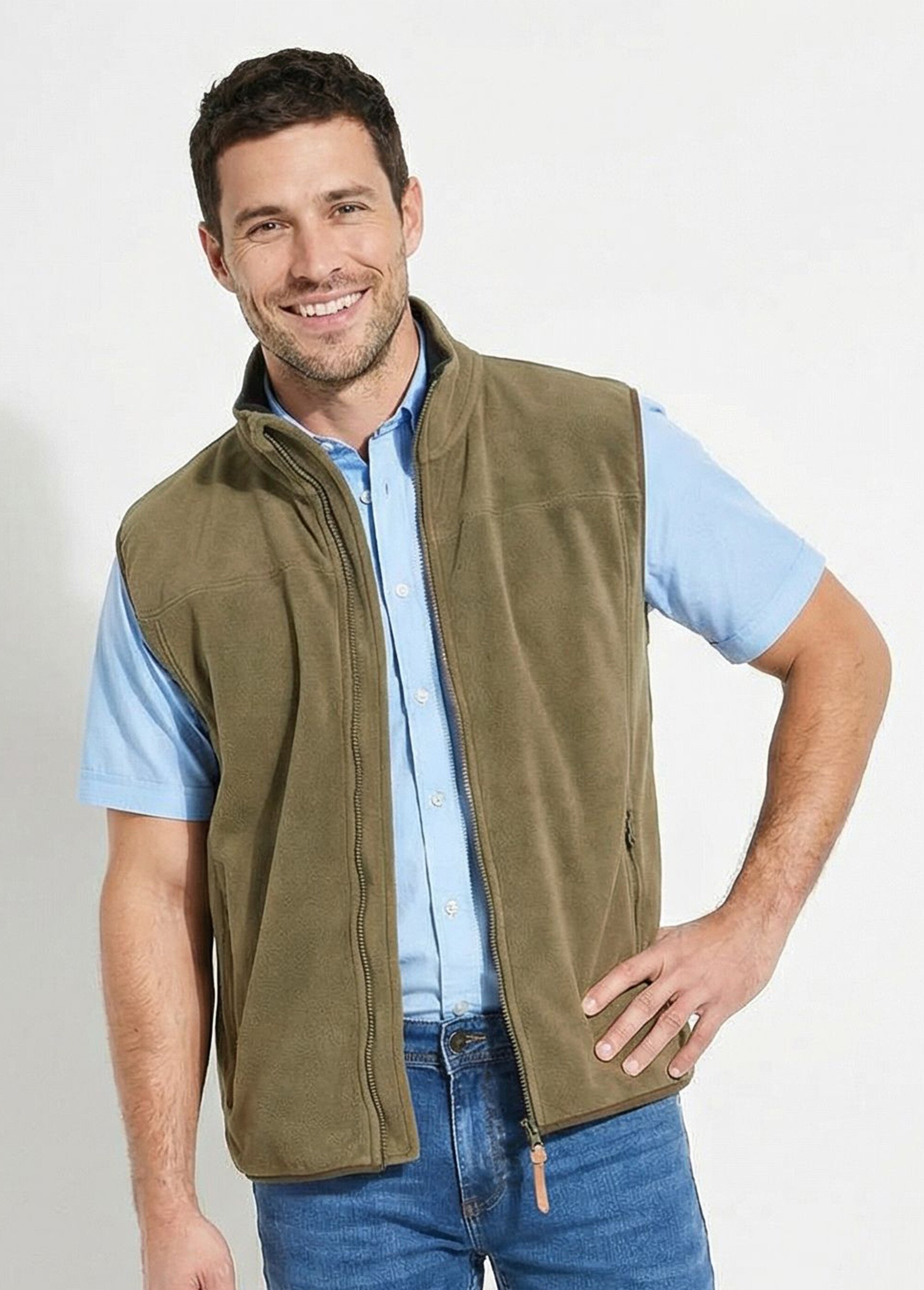 Veste polaire zippée sans manches