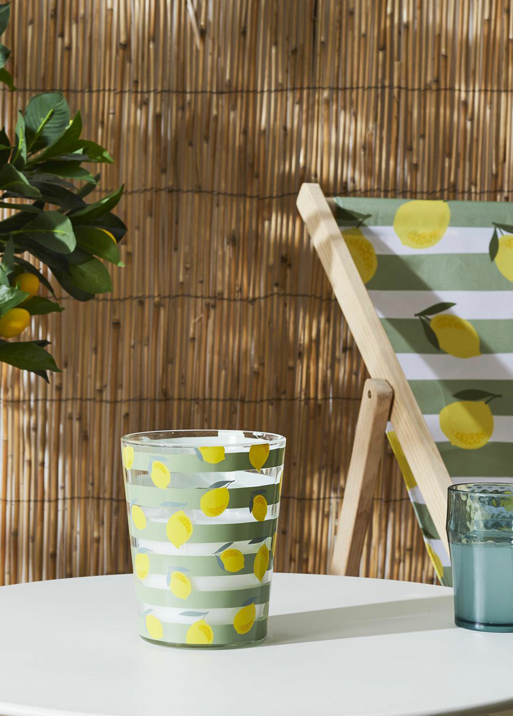 Bougie parfum citronnelle en verre, 16cm VERT CMP-BO0063 SI1