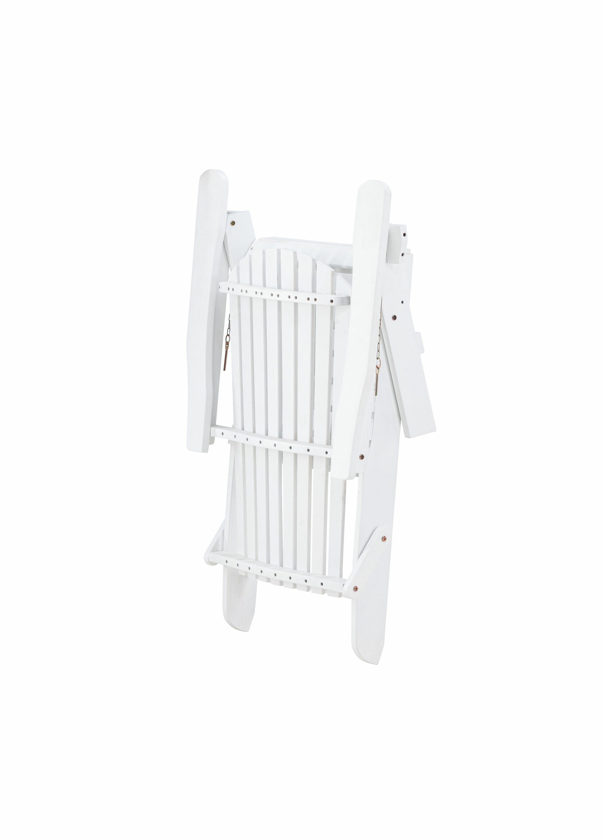 Chaise longue en bois avec accoudoirs BLANC VEN-9949-111 DE2