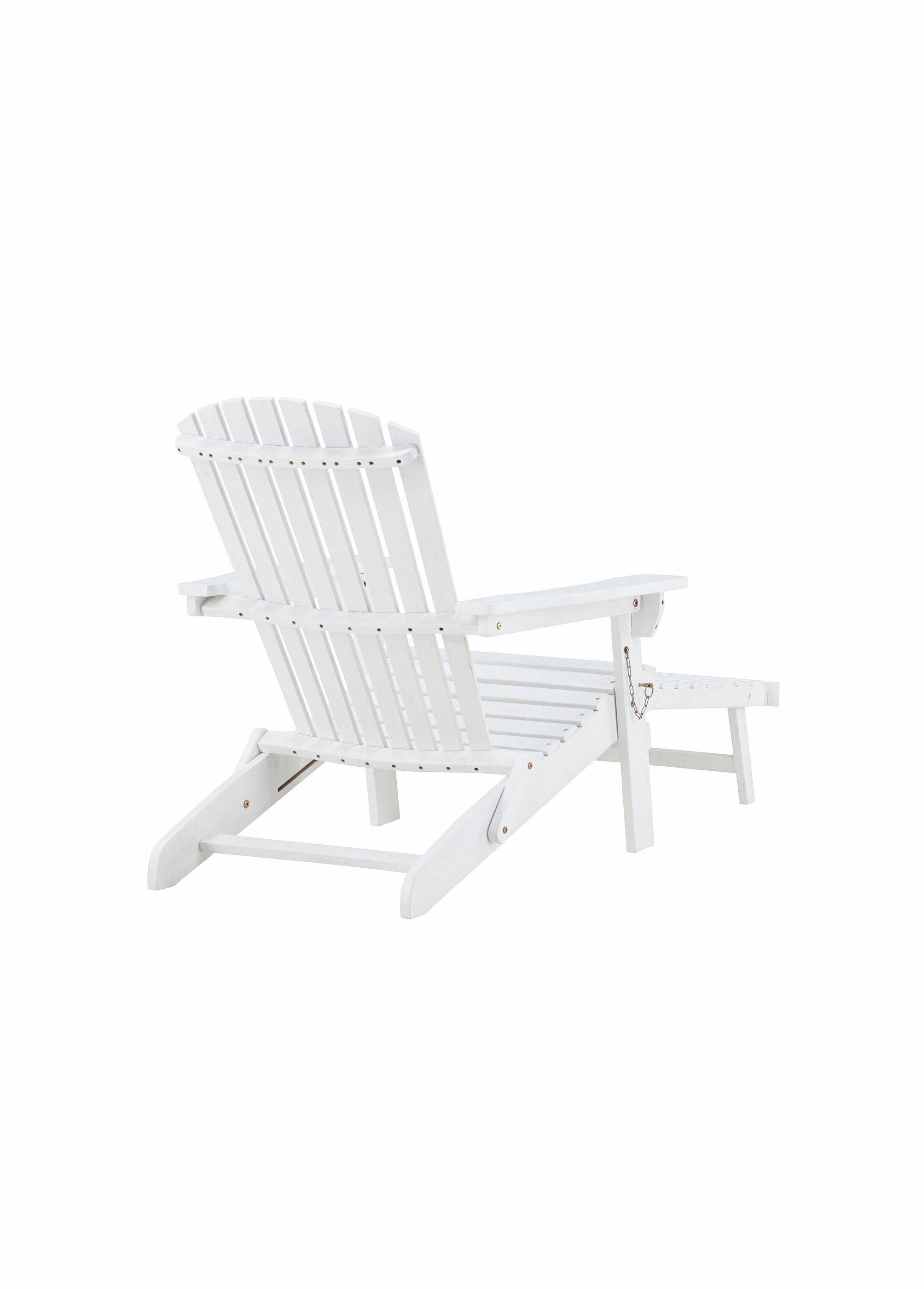 Chaise longue en bois avec accoudoirs