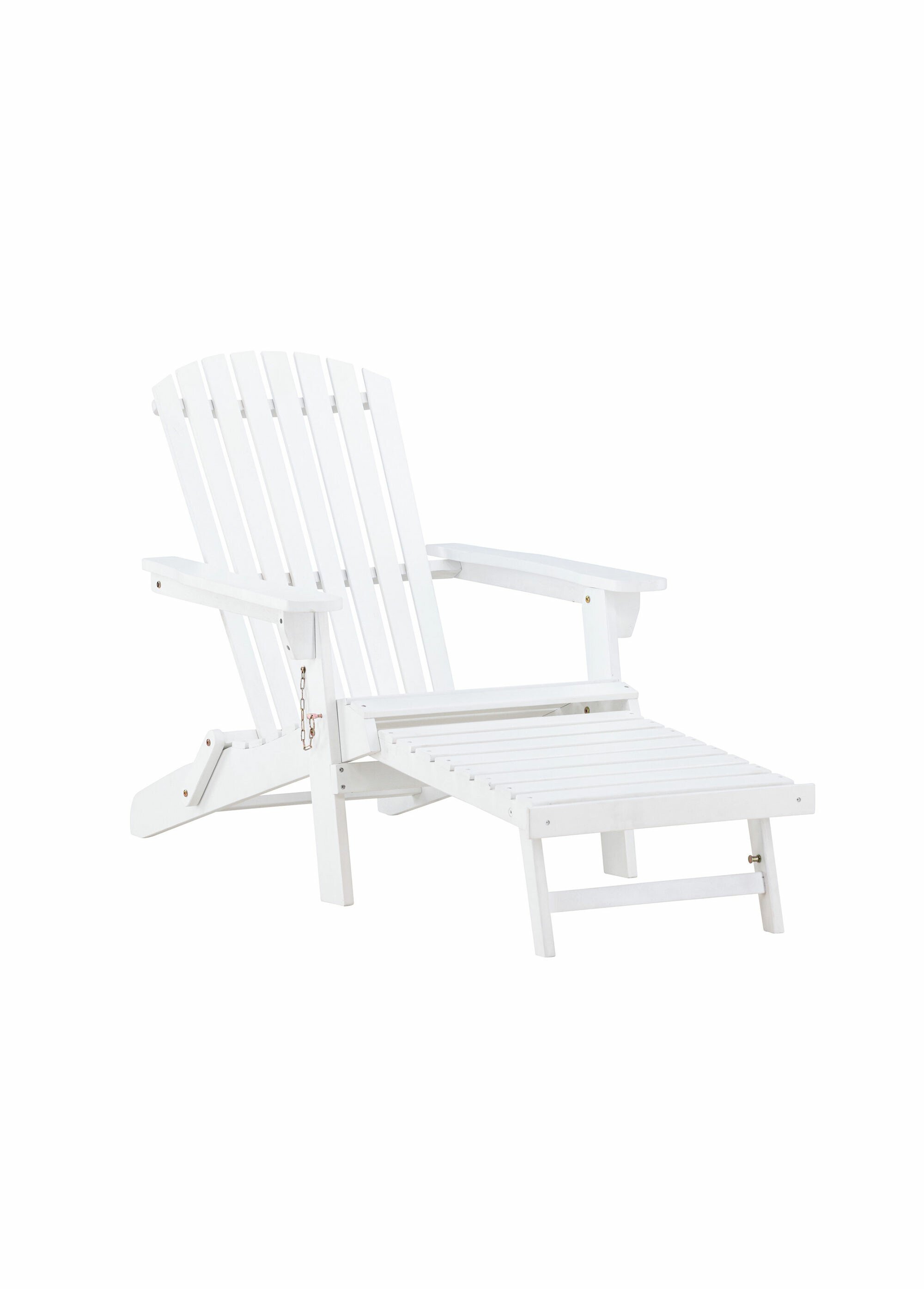 Chaise longue en bois avec accoudoirs BLANC VEN-9949-111 FA1