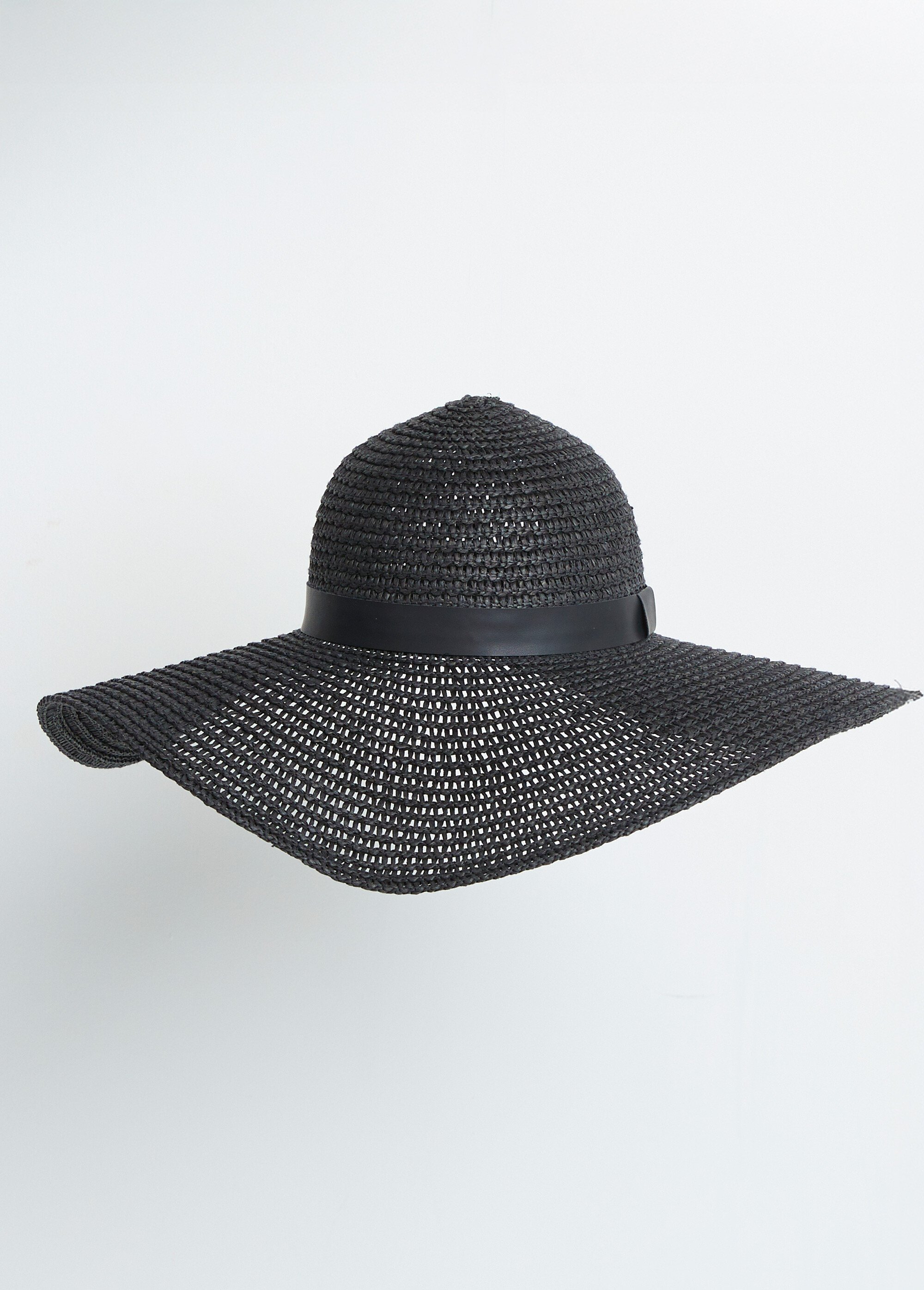 Chapeau capeline paille tressée