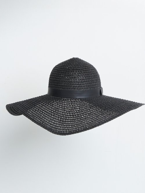 Chapeau capeline paille tressée Femme Noir UMBRA DE1