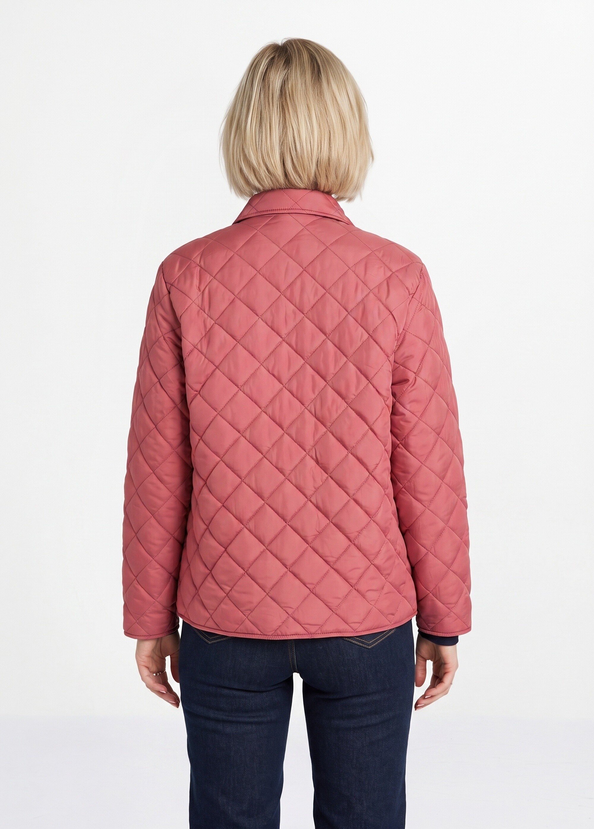 Doudoune légère matelassée pressionnée Femme Rose TROUVILLE DO1