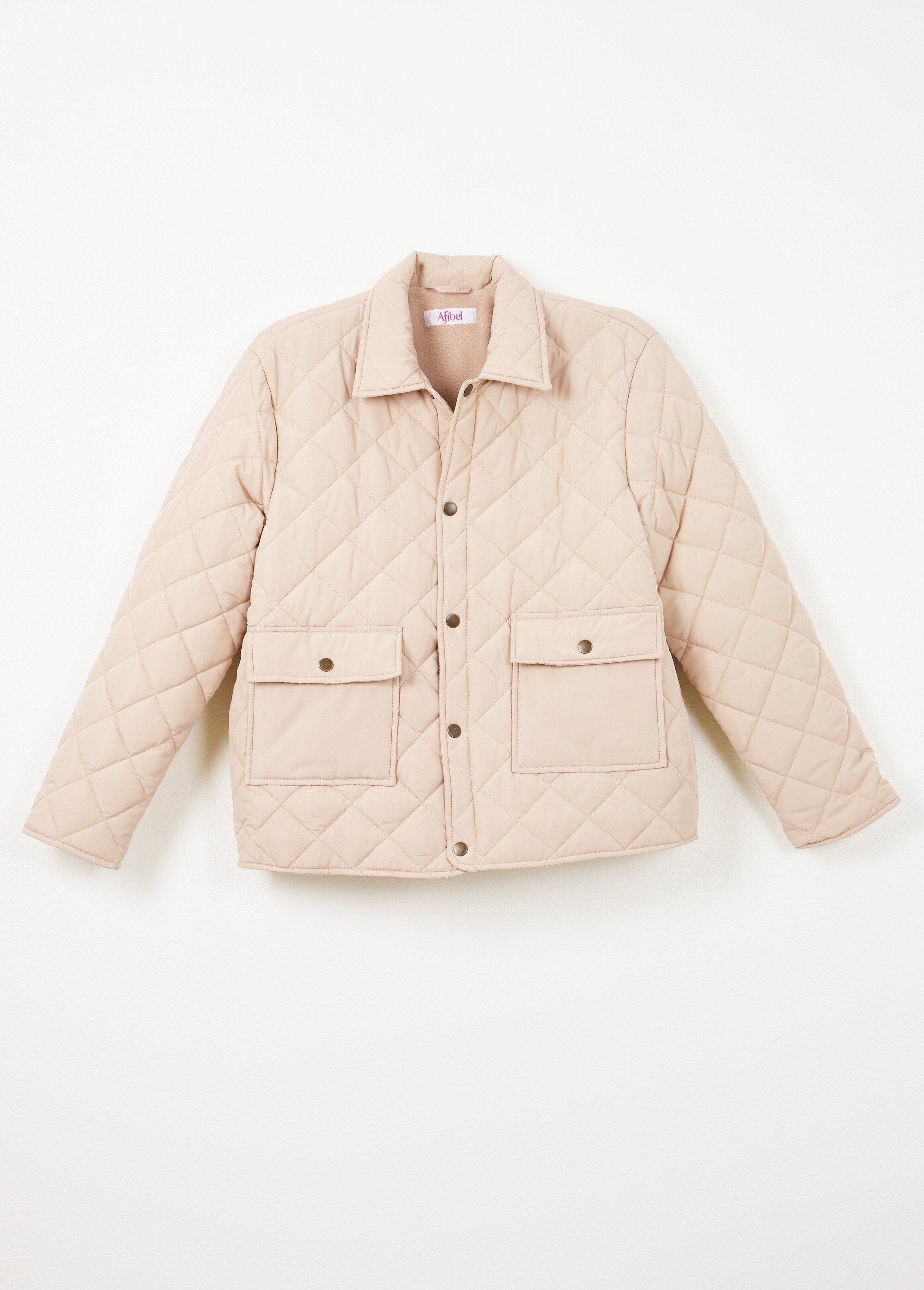 Doudoune légère matelassée pressionnée Femme Beige TROUVILLE AP1