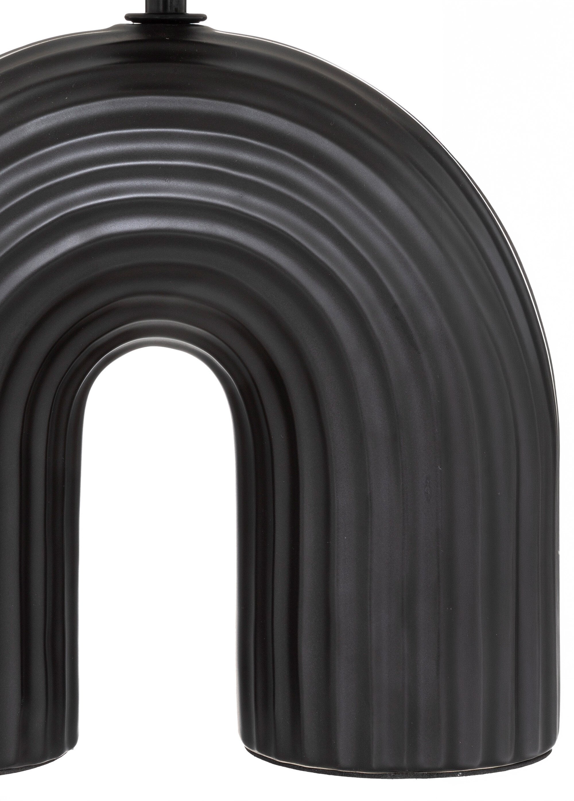 Lampe à poser pied céramique arche EIDEL NOIR JJA-190623 DE1