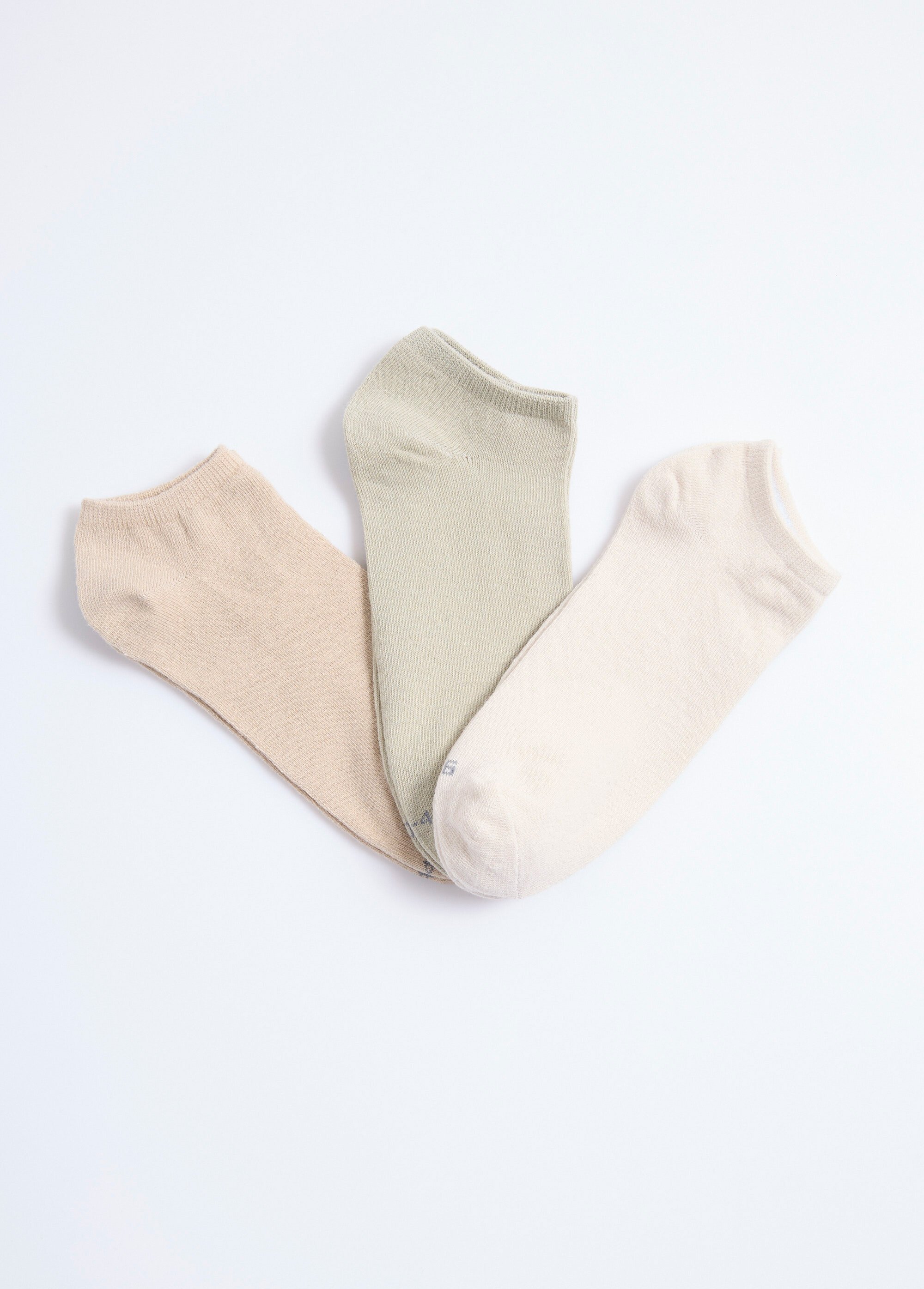 Lot de 3 Socquettes, assorti clair Homme Vert BEN93896315 FA1