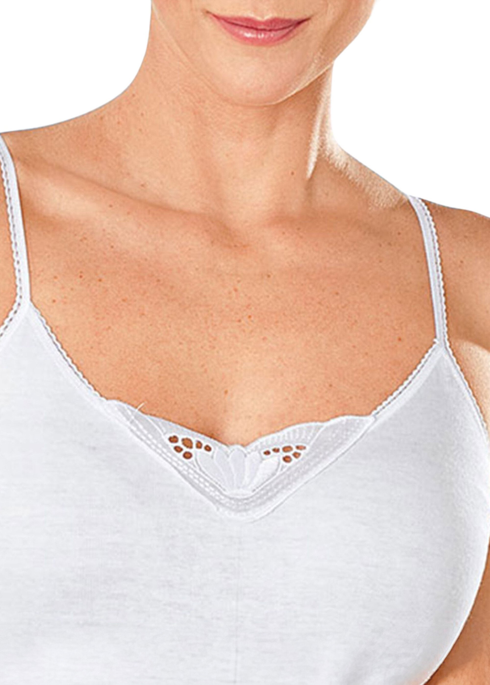 Maillot de corps fines bretelles Femme Blanc VERTU DE1