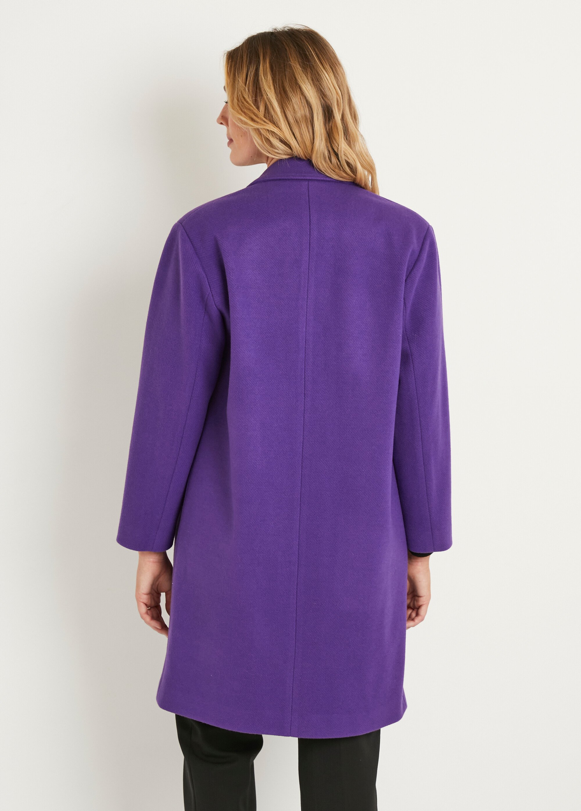 Manteau double boutonnage col tailleur