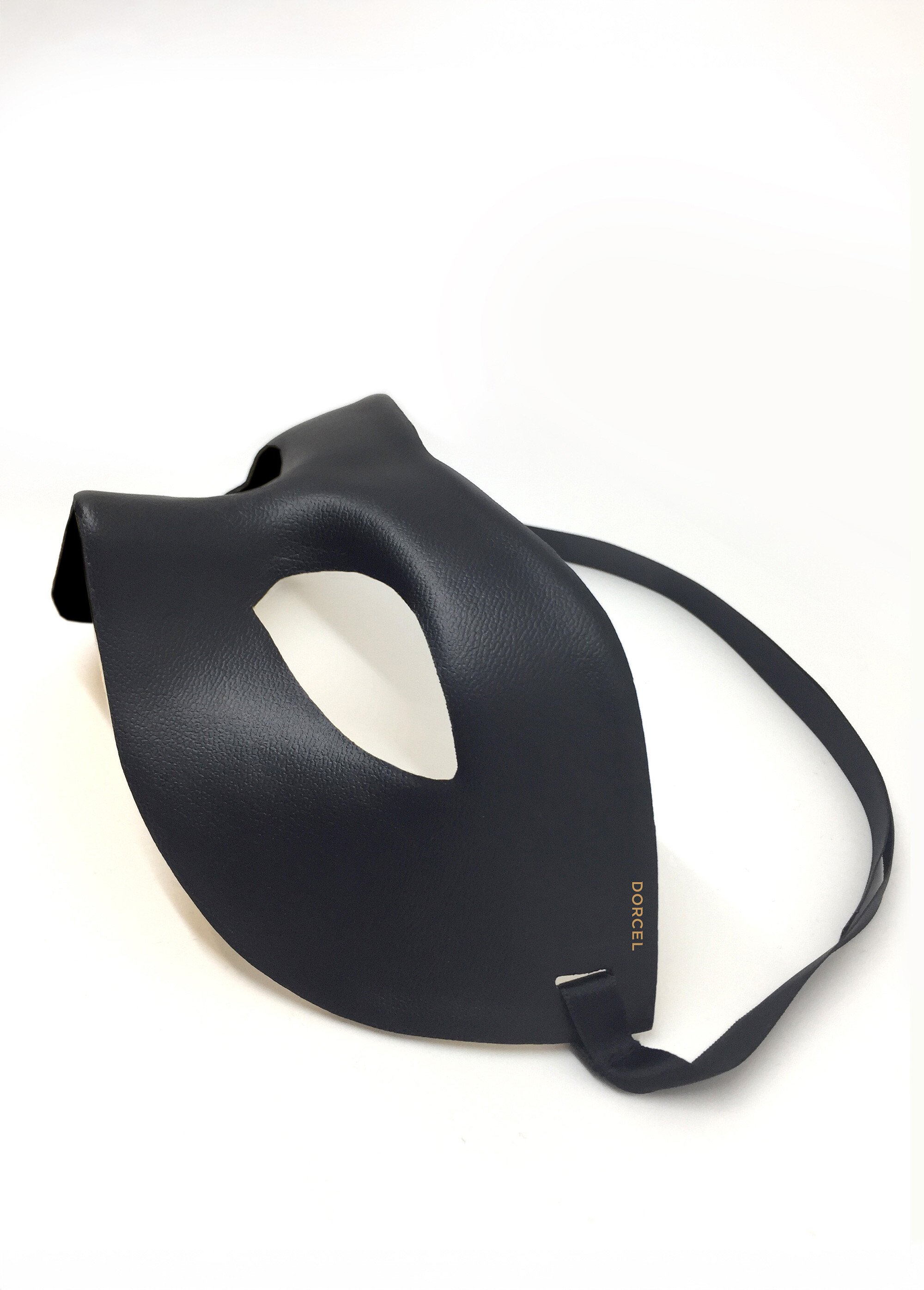 Masque ajustable façon cuir, Dorcel