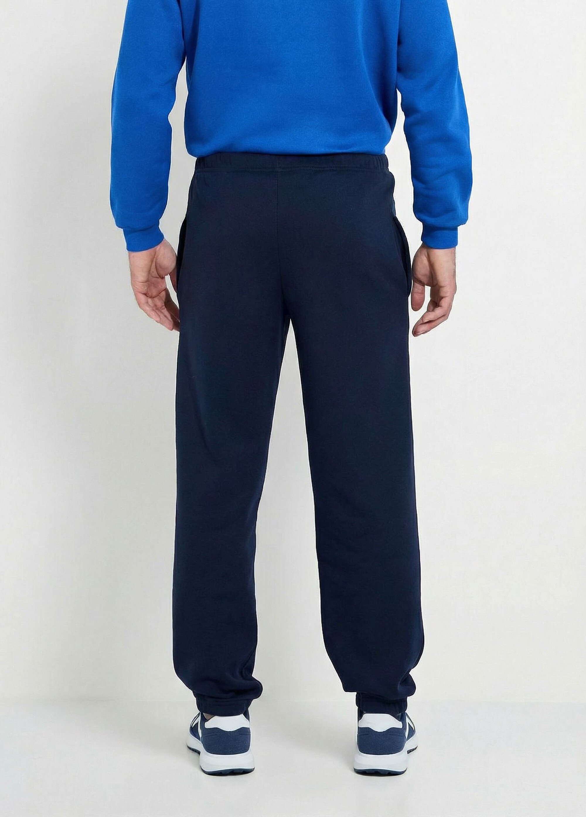 Pantalon jogging molleton bas et taille élastiqués
