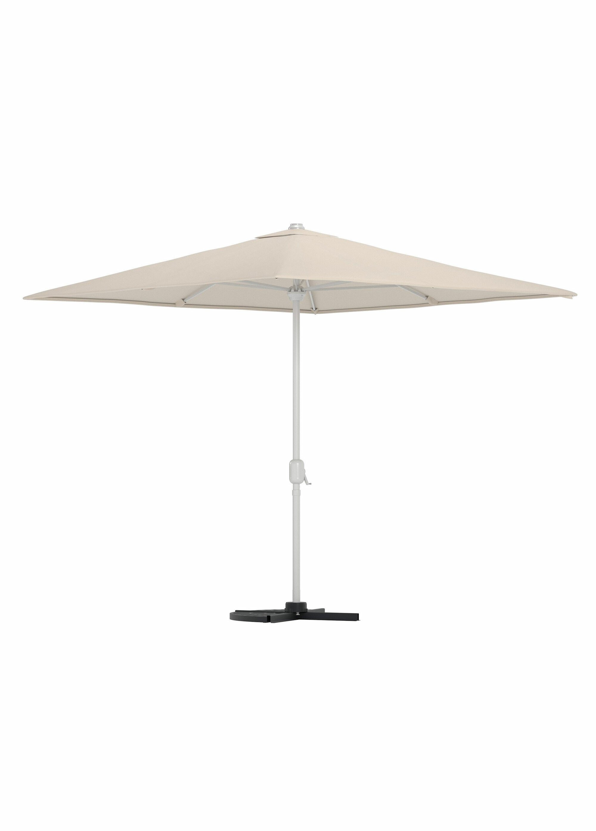 Parasol carré alu à manivelle, diam. 3m BEIGE VEN-9887-222 FA1