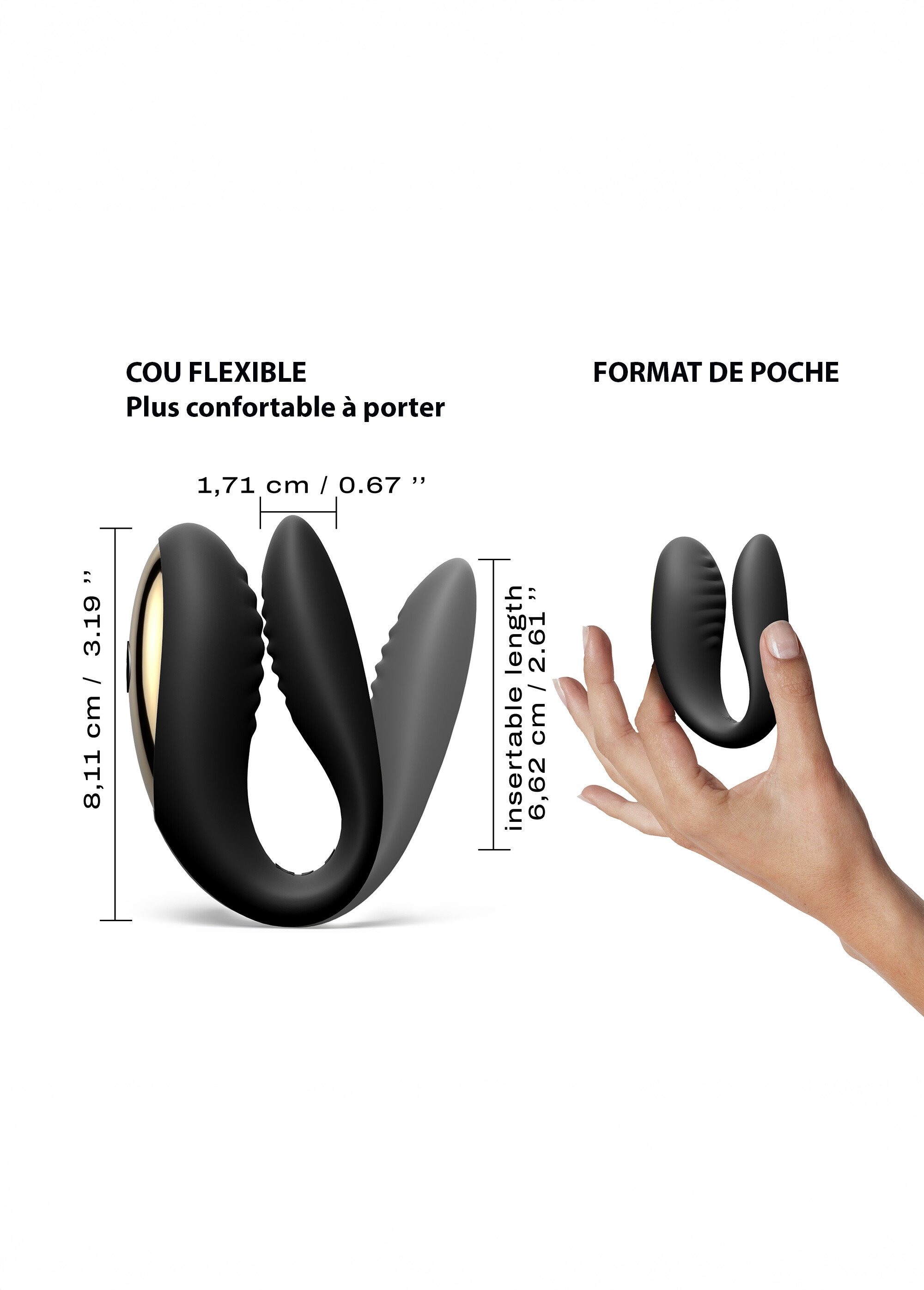 Sextoy vibrant texturé, Perfect lover NOIR LOV-6072370 DE2