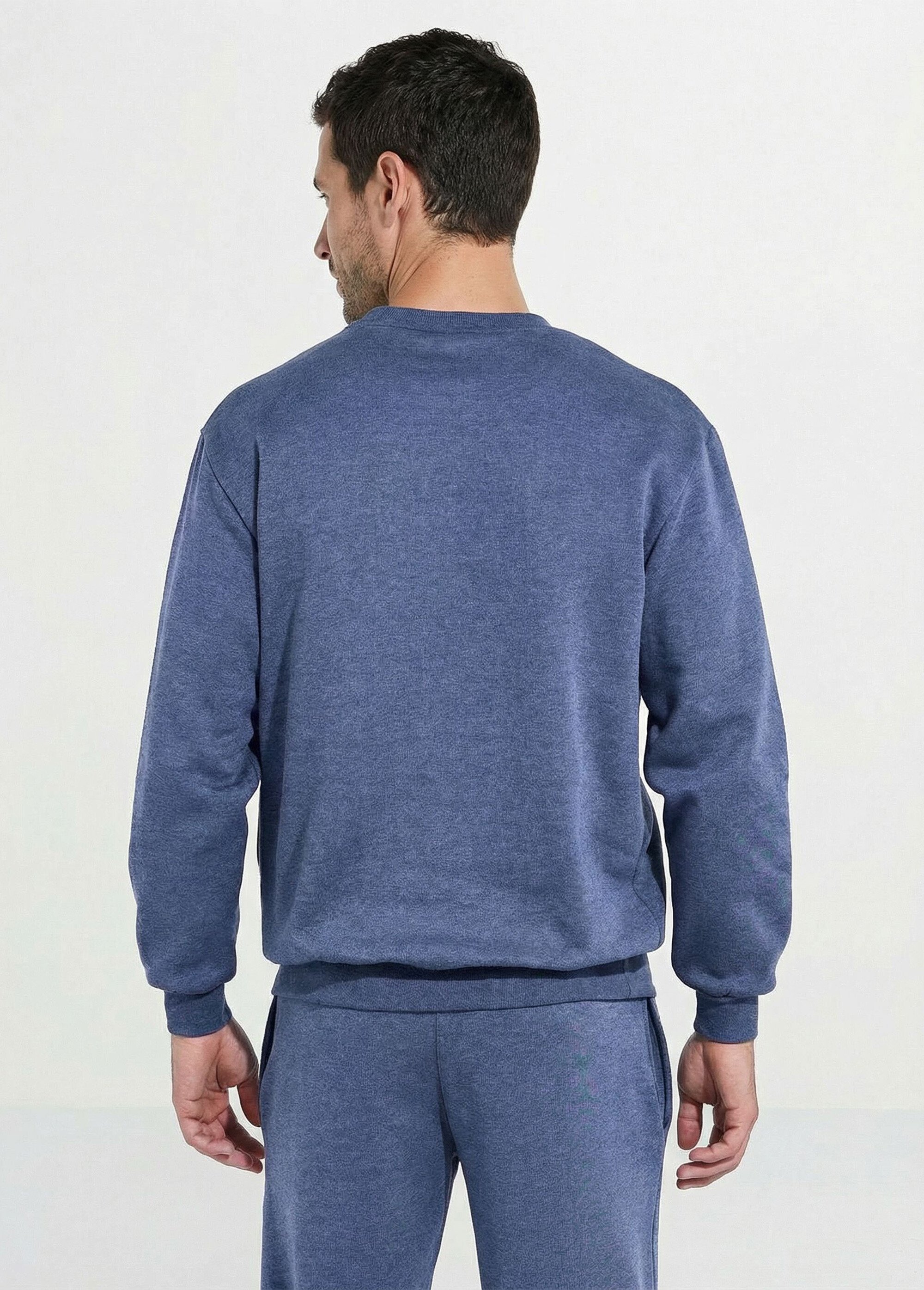 Sweat molleton col rond Bleu FUTUR DO1