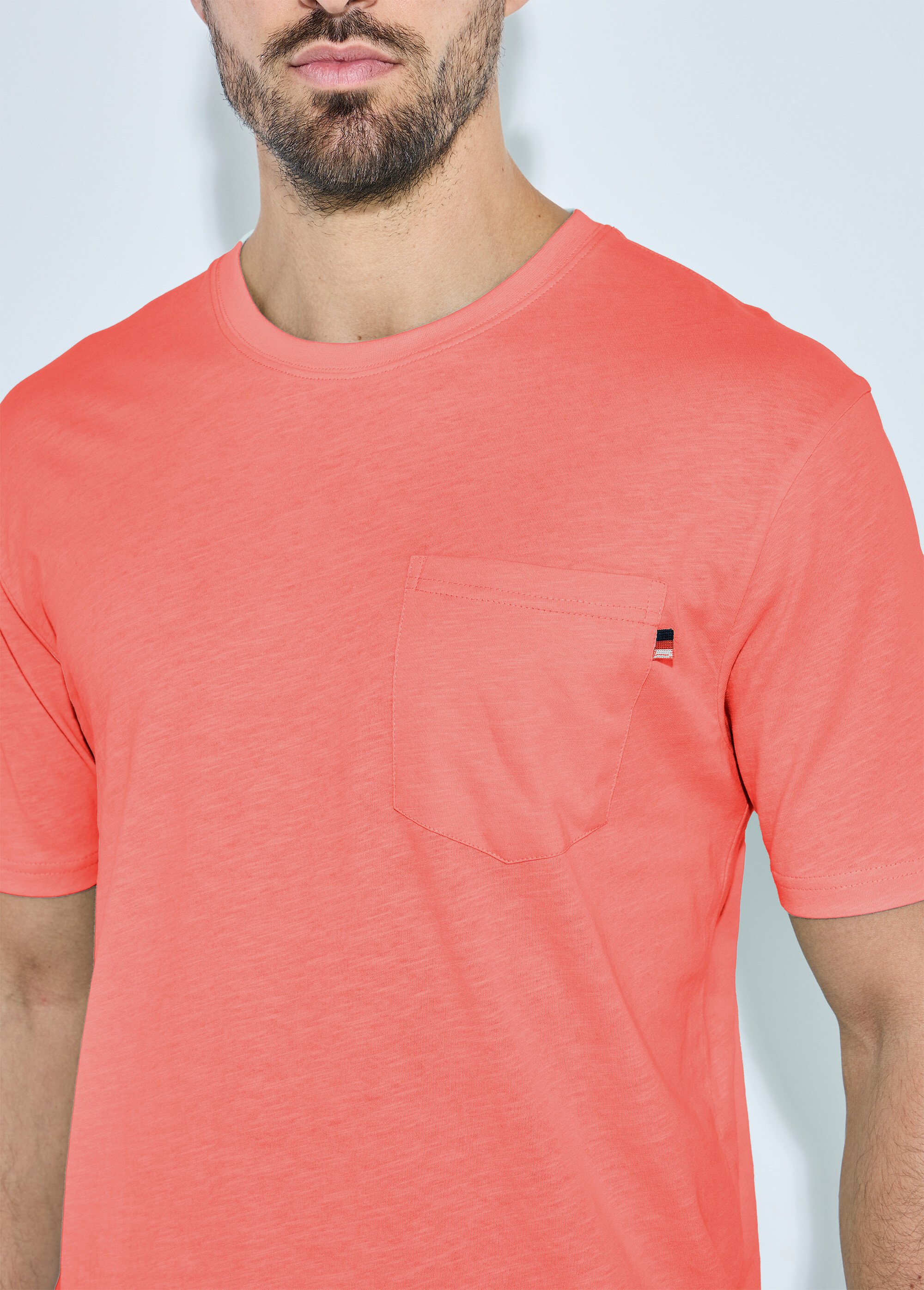 T-shirt col rond manches courtes jersey uni