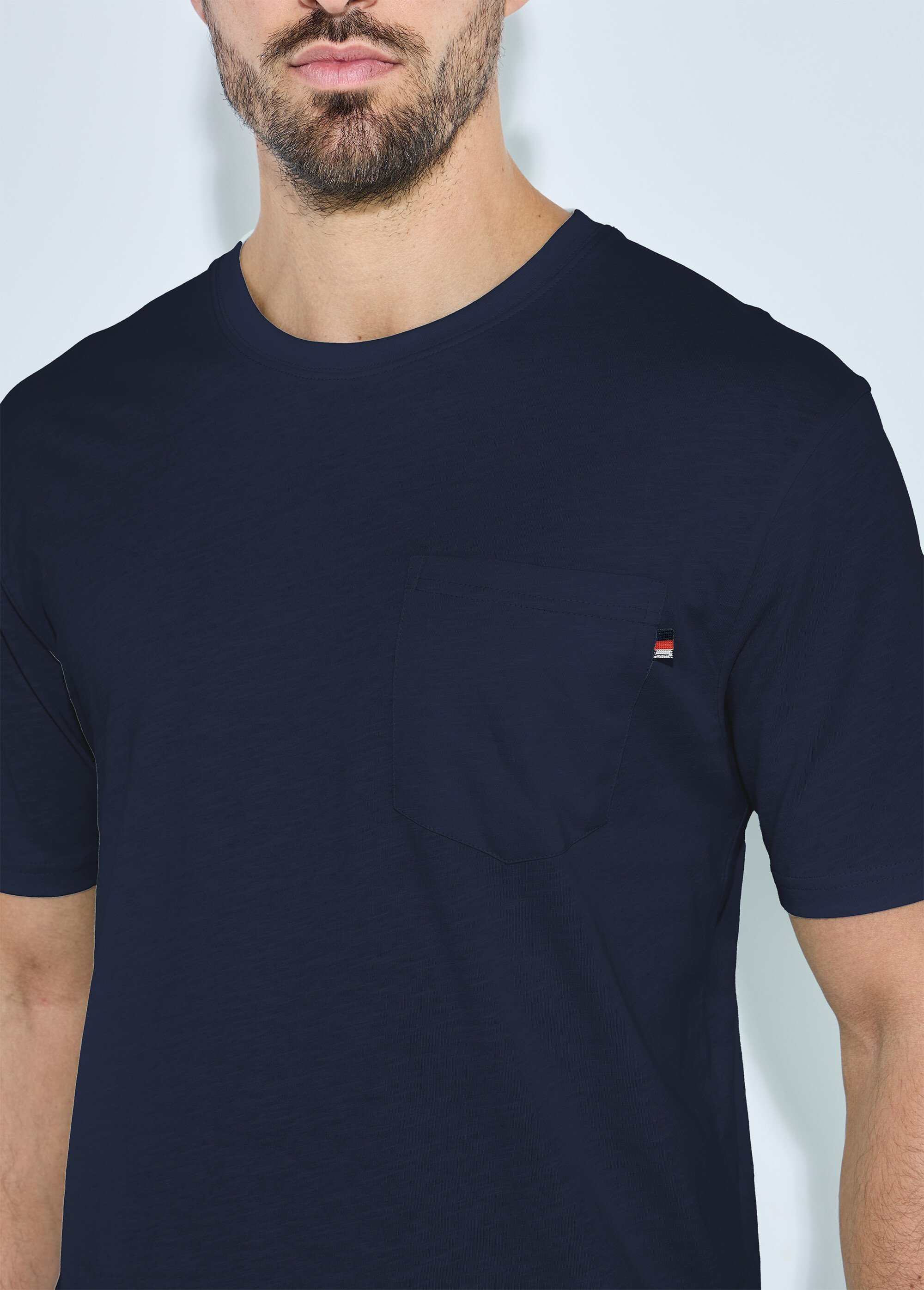 T-shirt col rond manches courtes jersey uni