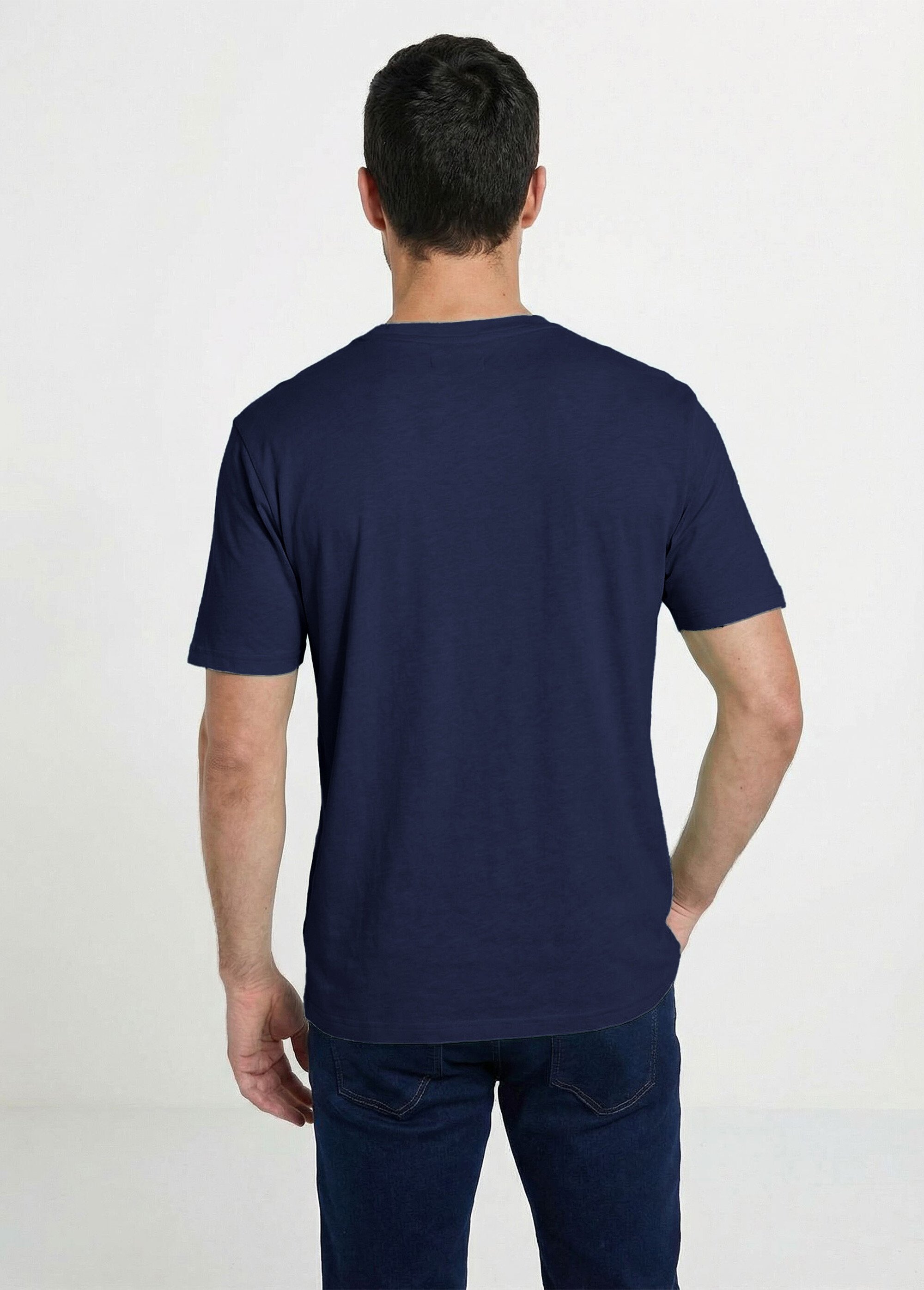 T-shirt col rond manches courtes jersey uni