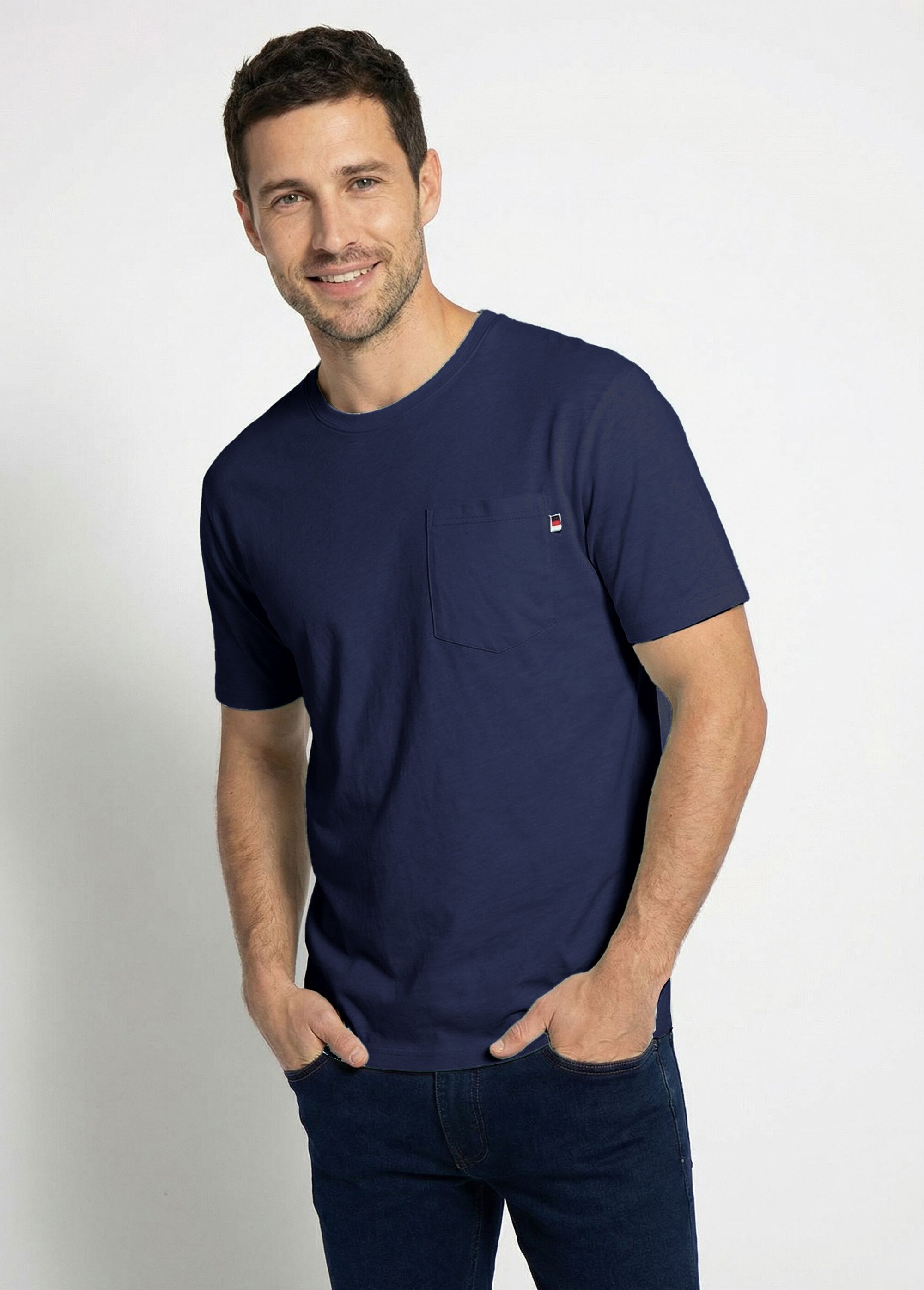 T-shirt col rond manches courtes jersey uni