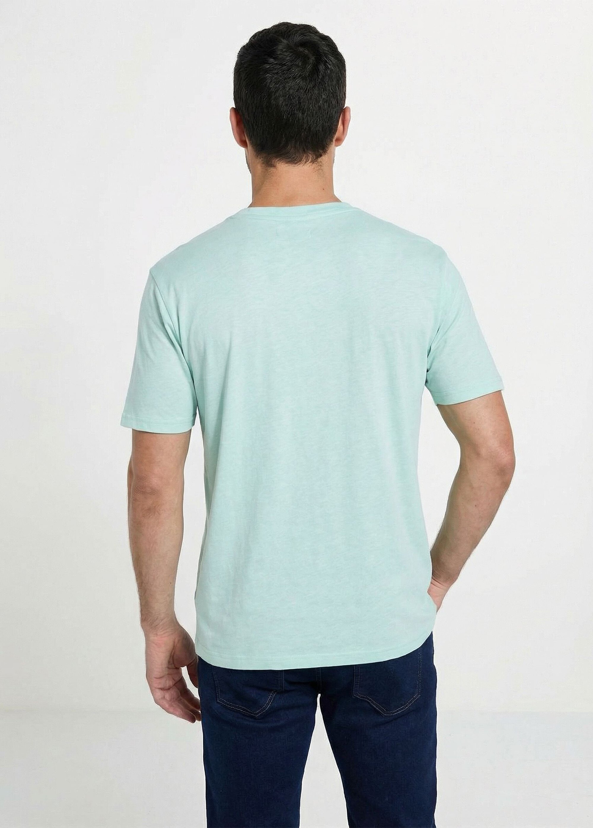 T-shirt col rond manches courtes jersey uni