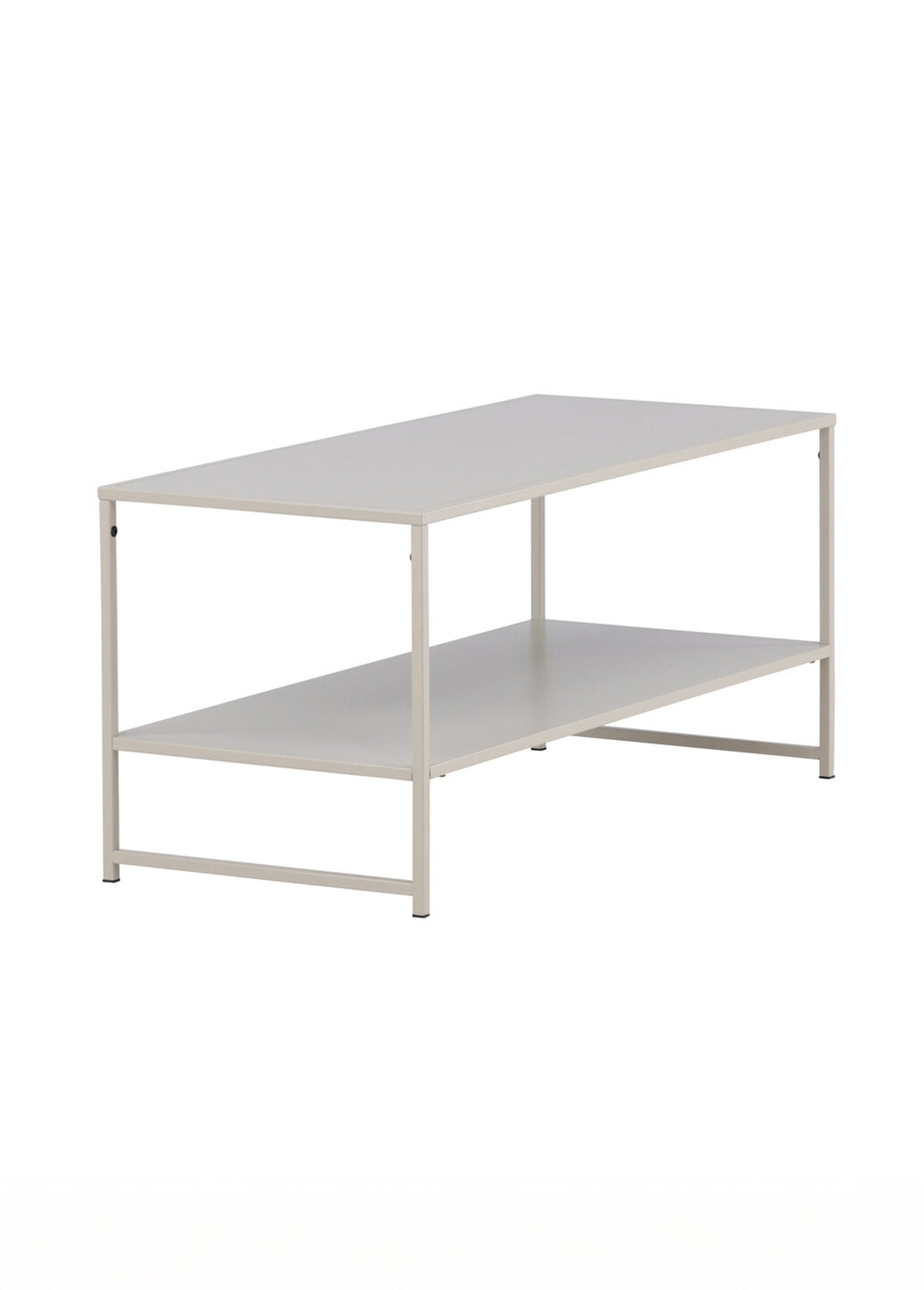 Table basse design en acier, 2 niveaux BEIGE VEN-18074-250 DE1