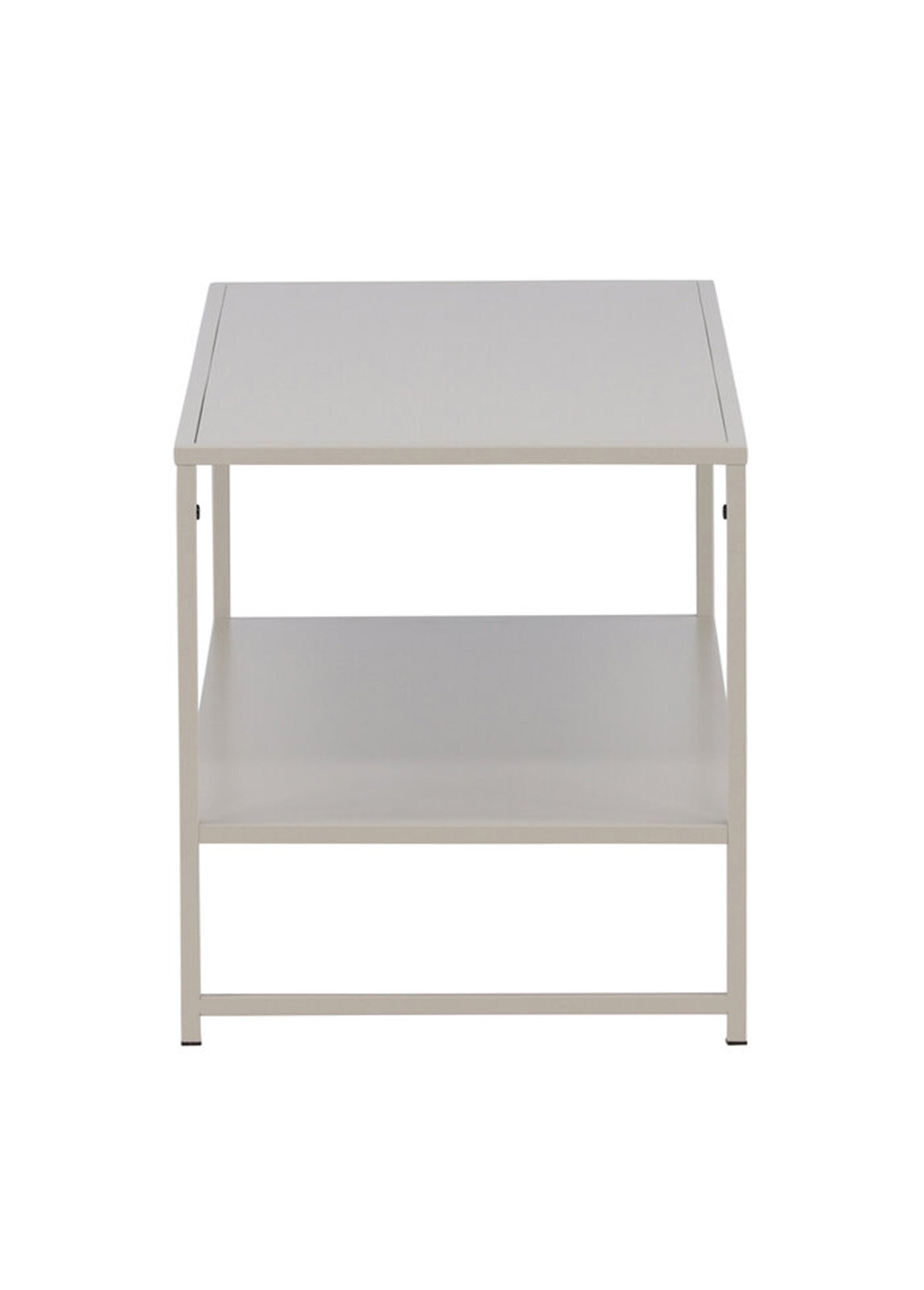 Table basse design en acier, 2 niveaux BEIGE VEN-18074-250 DE2