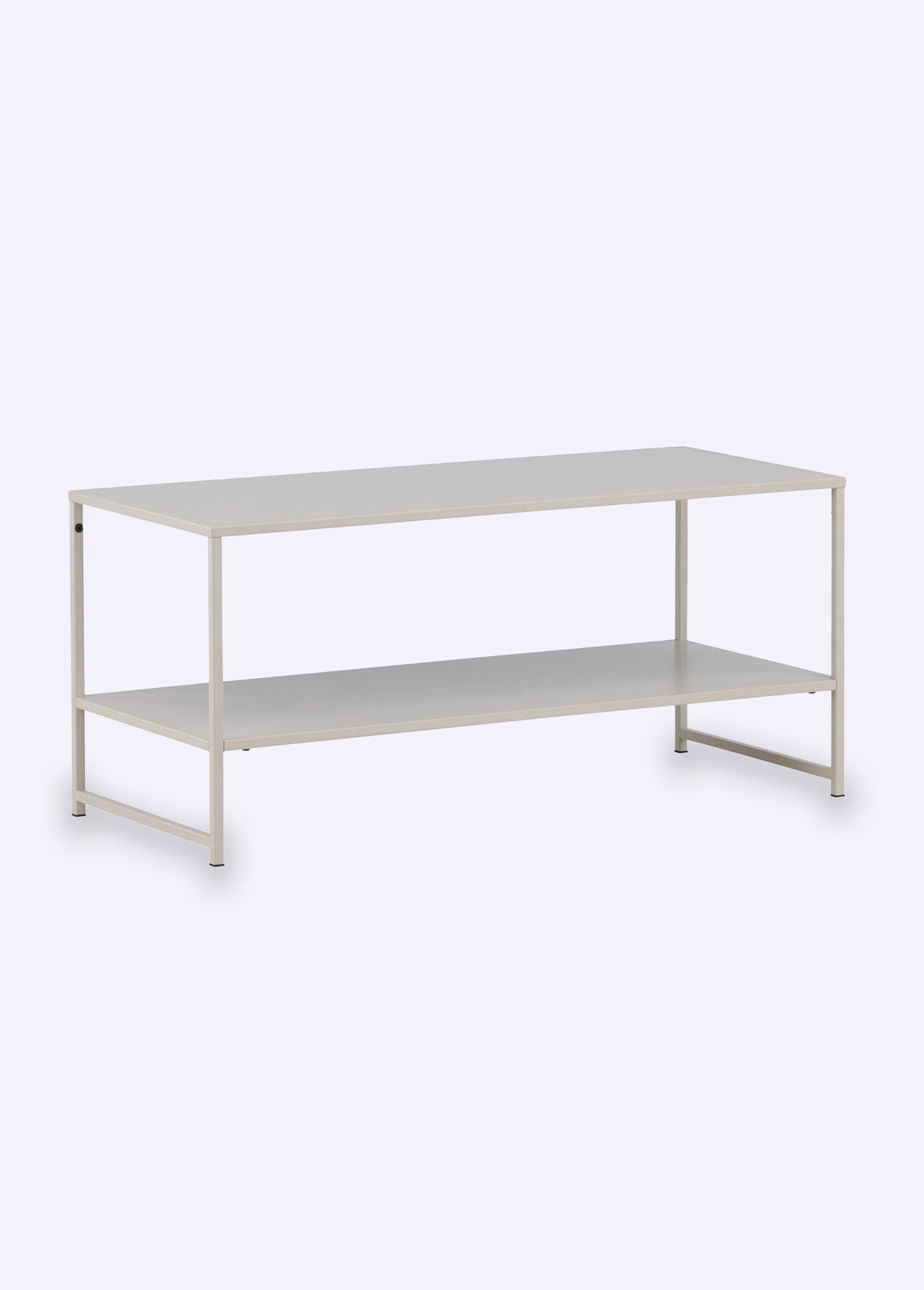 Table basse design en acier, 2 niveaux BEIGE VEN-18074-250 FA1