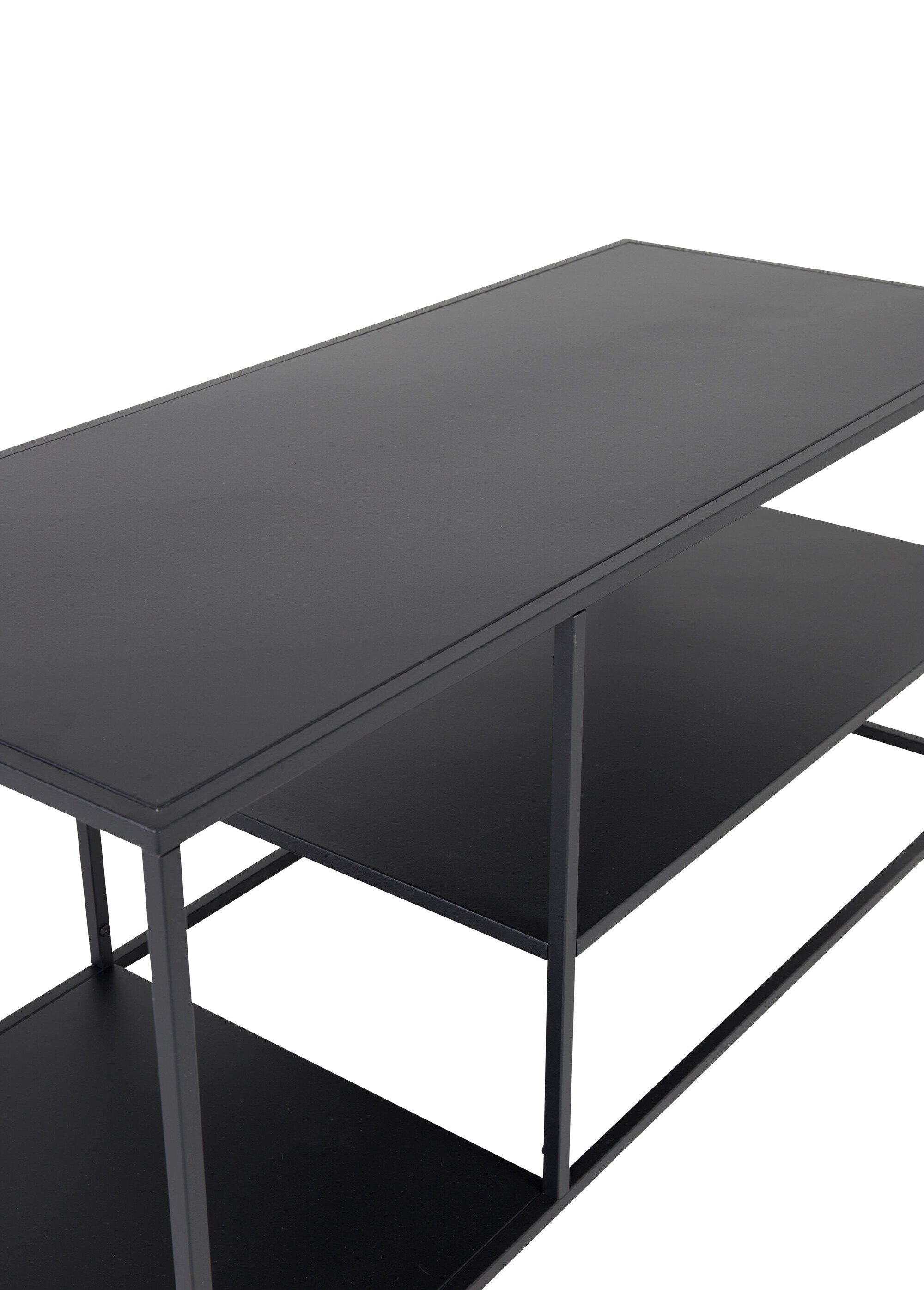 Table basse design en acier, 3 niveaux NOIR VEN-28081-208 DE2