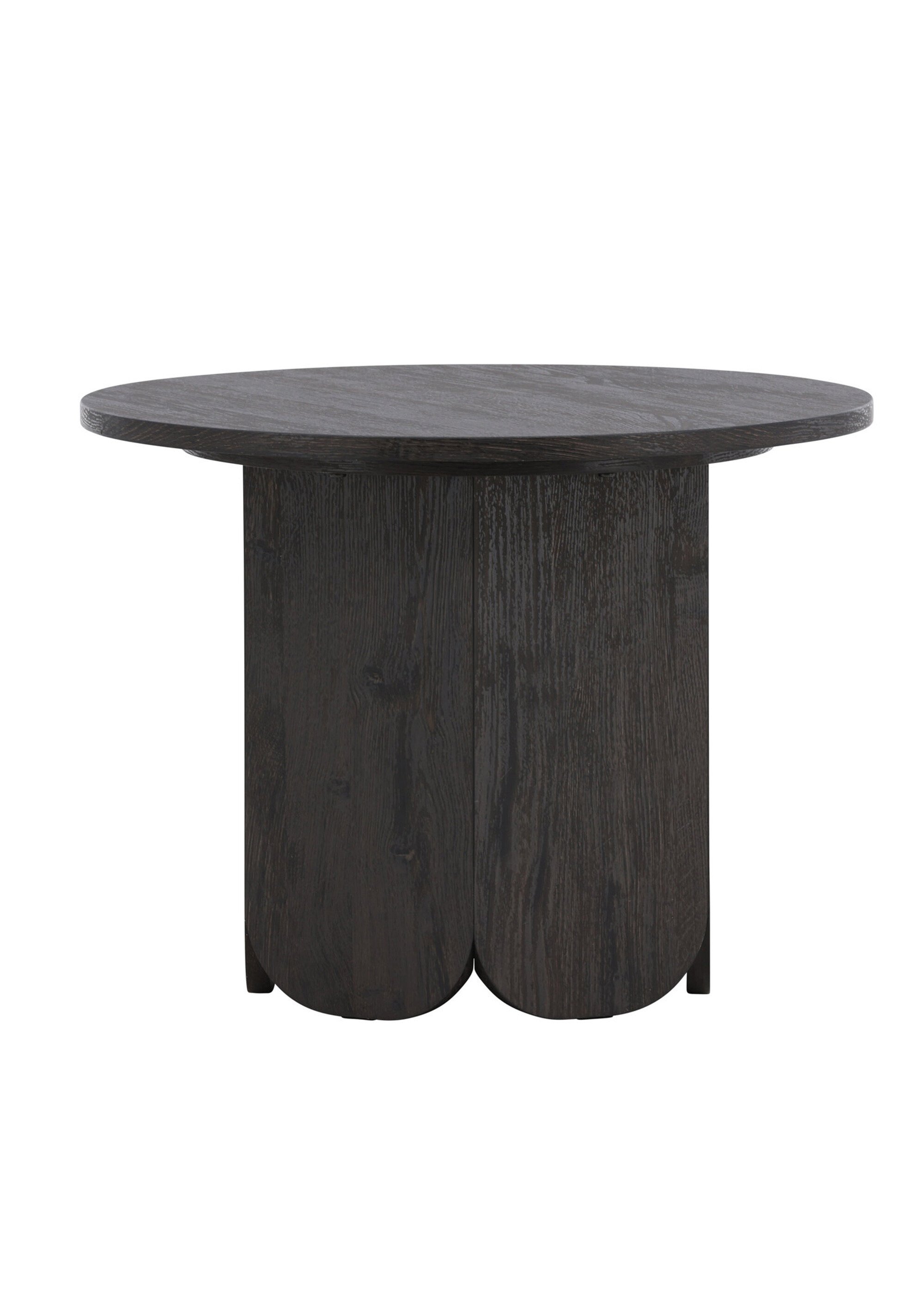 Table basse en bois foncé pied arrondi NOIR VEN-63364-100 DE1