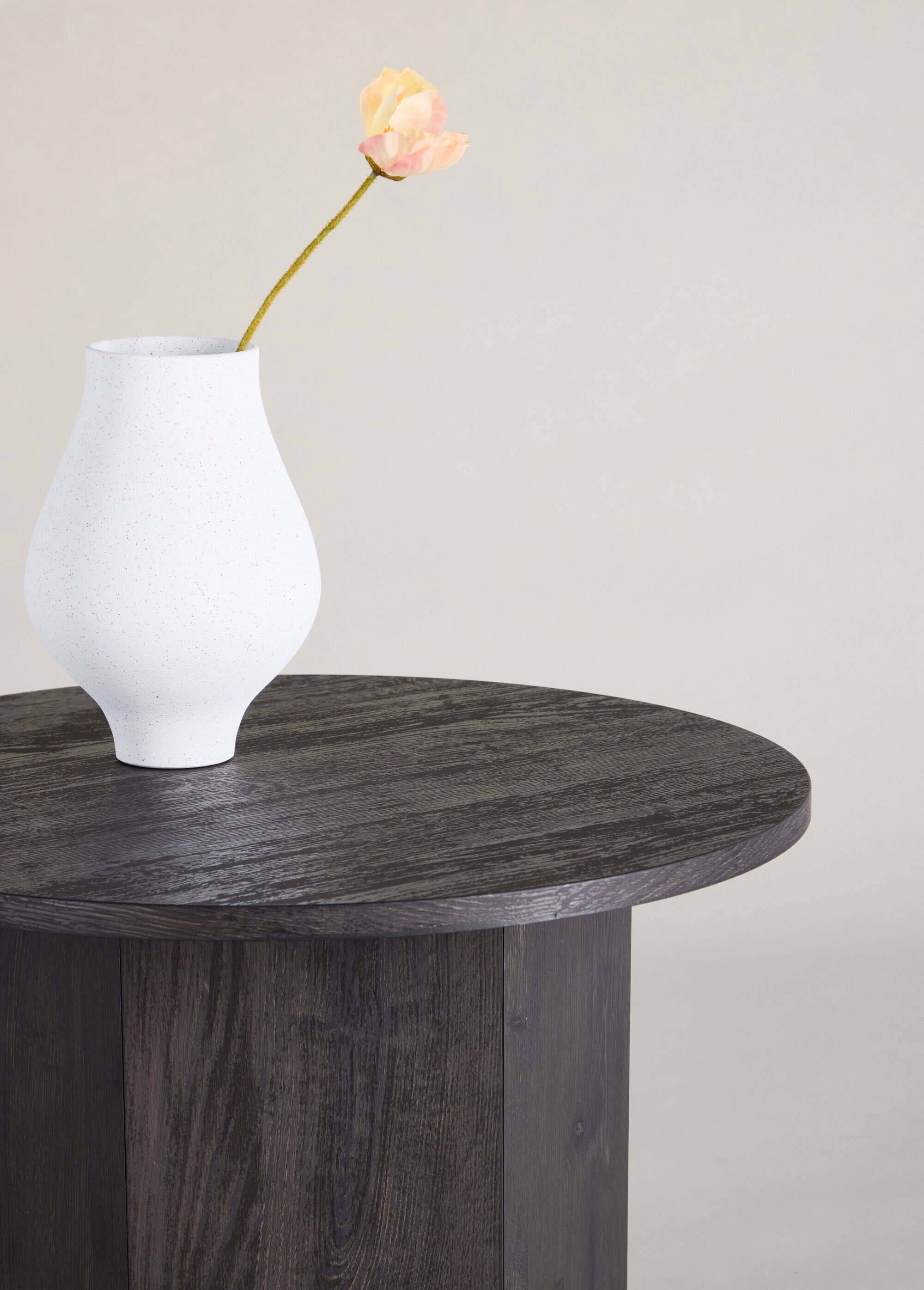 Table basse en bois foncé pied arrondi NOIR VEN-63364-100 DE4