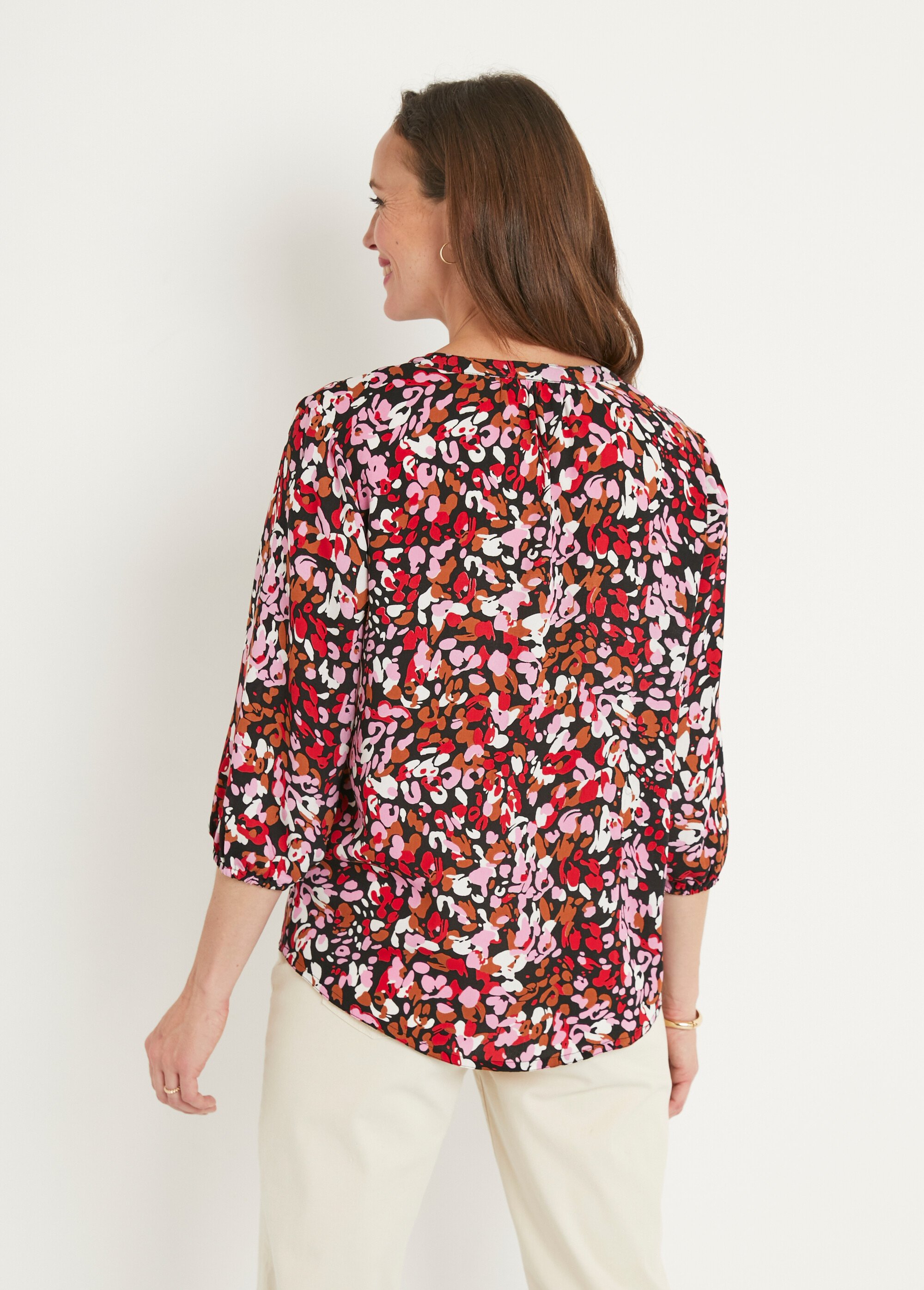 Tunique boutonnée ample longue