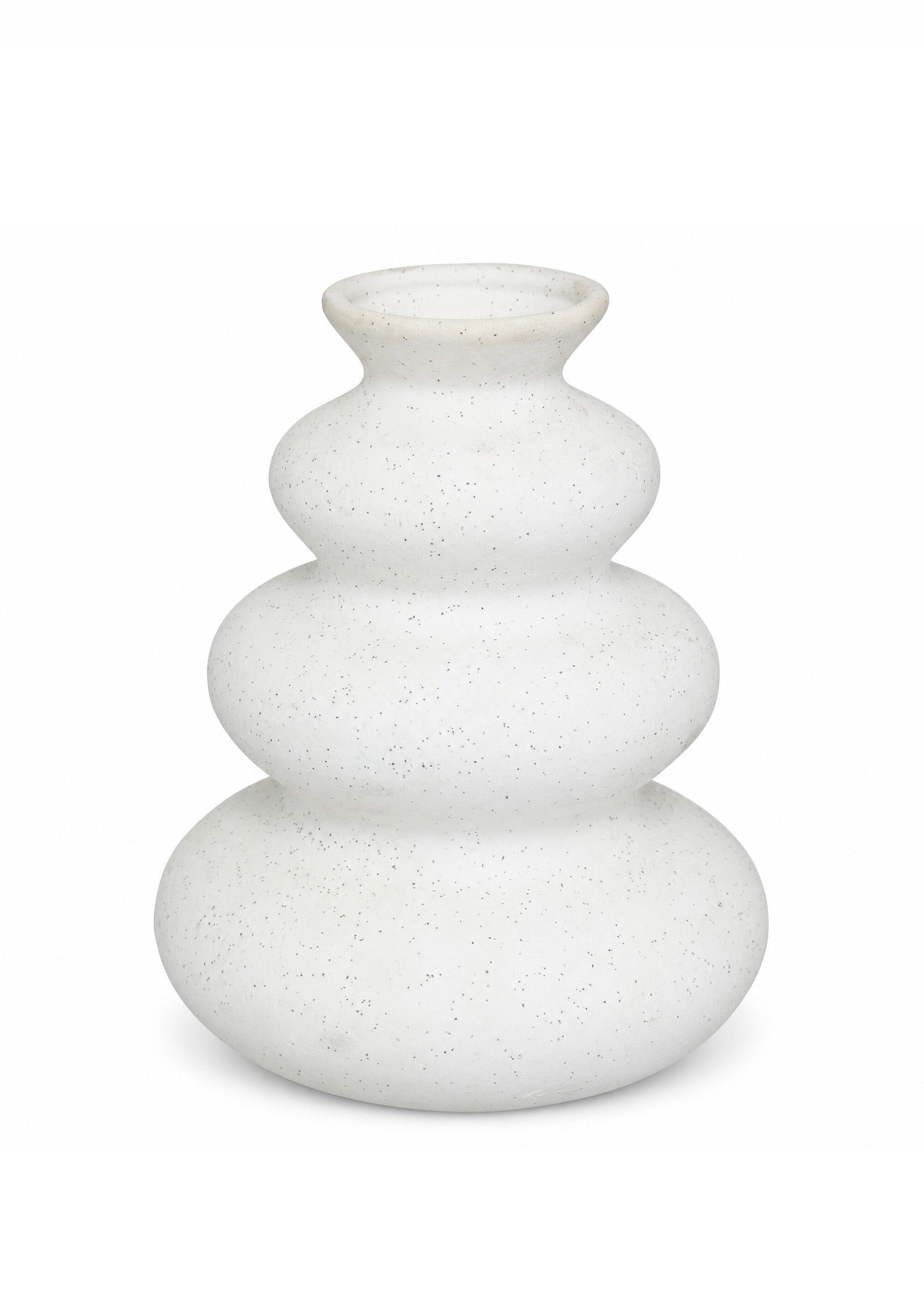 Vase tendance en céramique sablée OLME Blanc JJA-196677 FA1