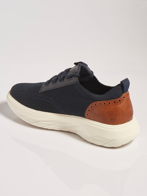 Baskets sporty en mesh, détails chic Homme Bleu ELOEL0928B DO1