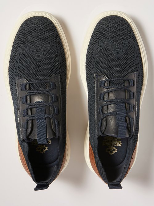 Baskets sporty en mesh, détails chic Homme Bleu ELOEL0928B OV1