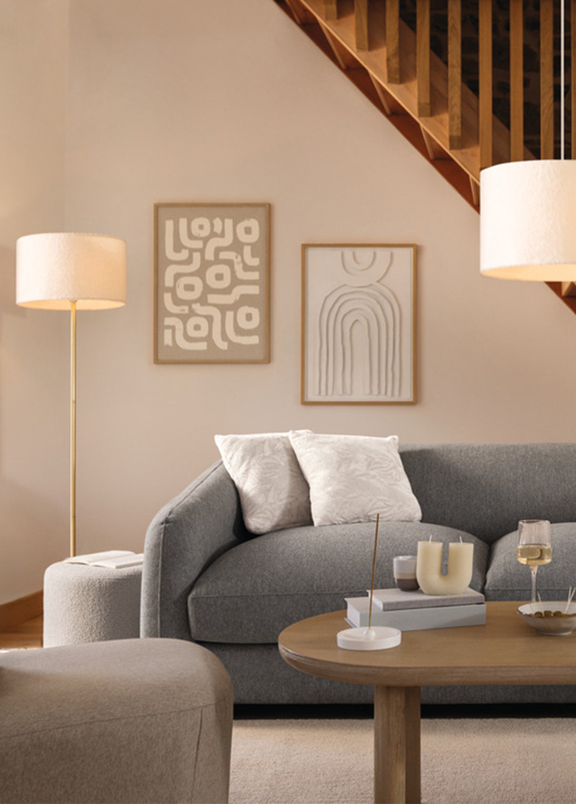 Cadre déco murale en 3D Beige JJA-205669 SI1