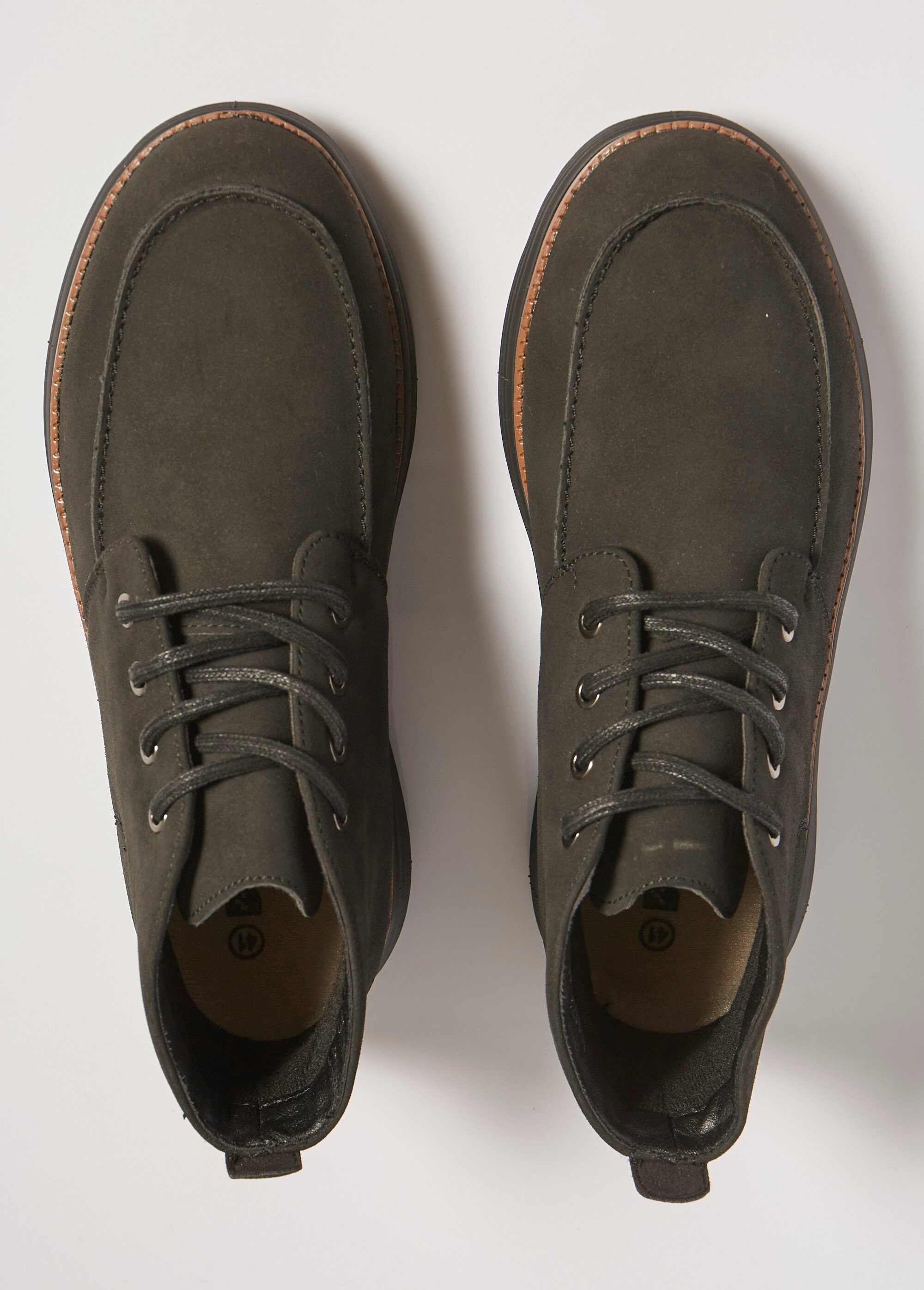 Chaussures montantes style Desert boots Homme Noir ELOEL0972 OV1