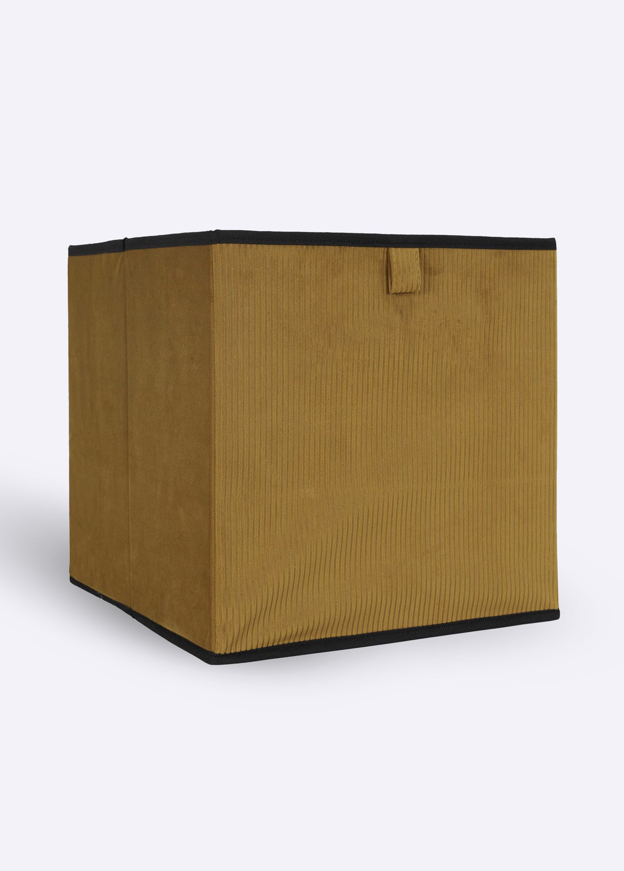 Cube de rangement pliable en velours