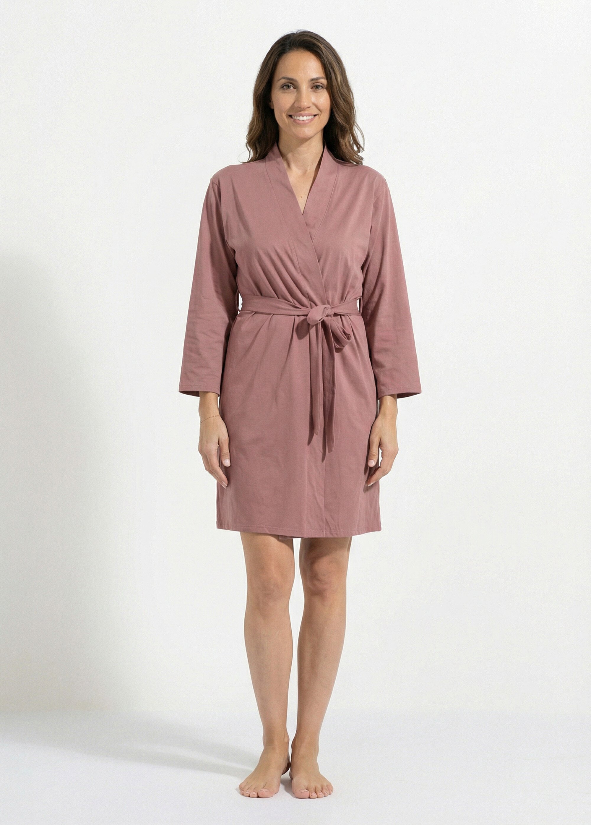 Ensemble Nuisette + peignoir Femme Violet H-NT180 DE4