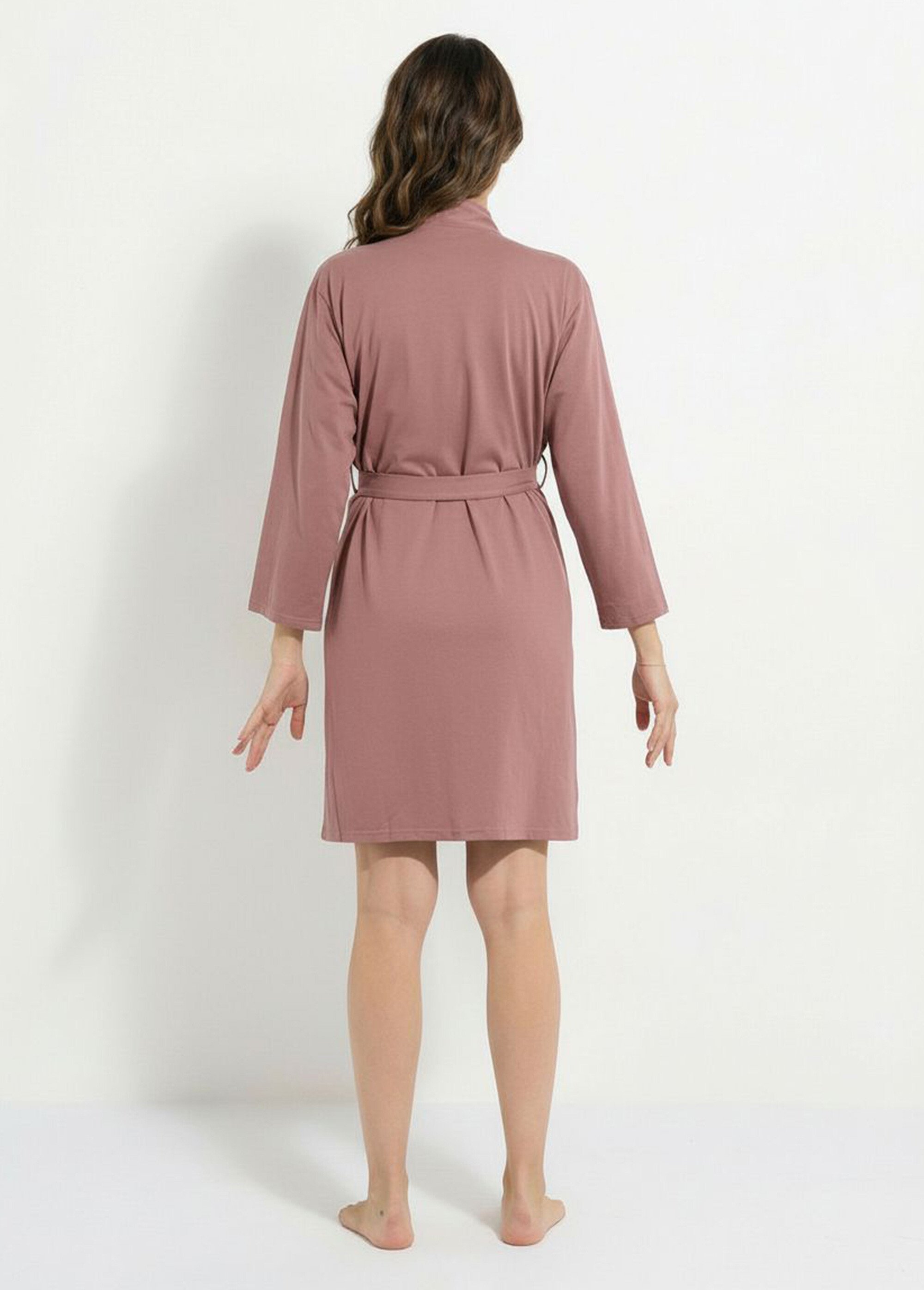 Ensemble Nuisette + peignoir Femme Violet H-NT180 DO1