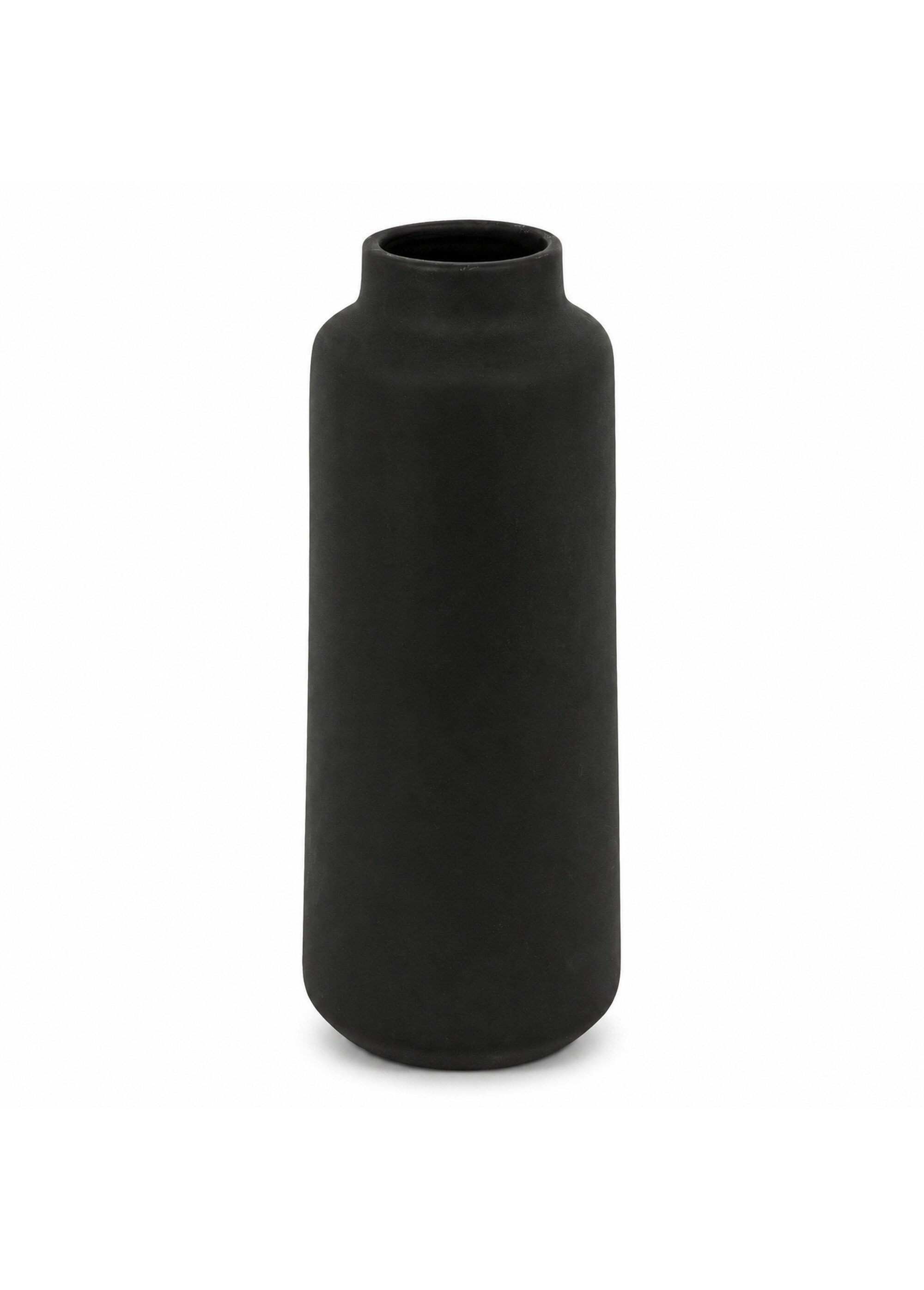 Grand vase allongé céramique 30cm RILY Noir JJA-204291A FA1
