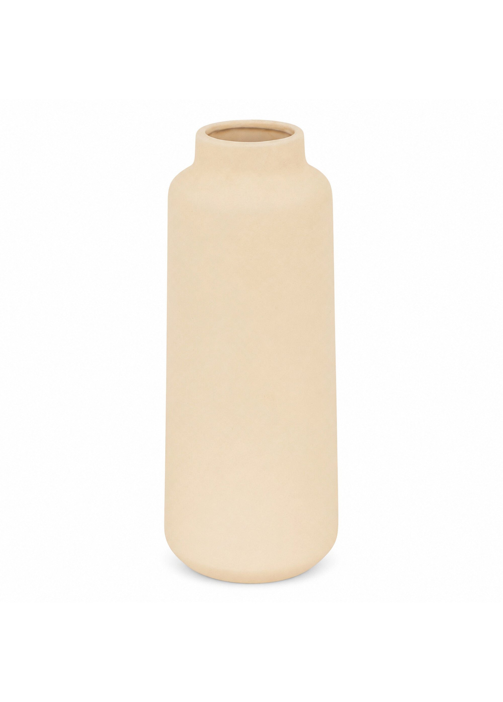 Grand vase allongé céramique 30cm RILY Beige JJA-204291A FA1