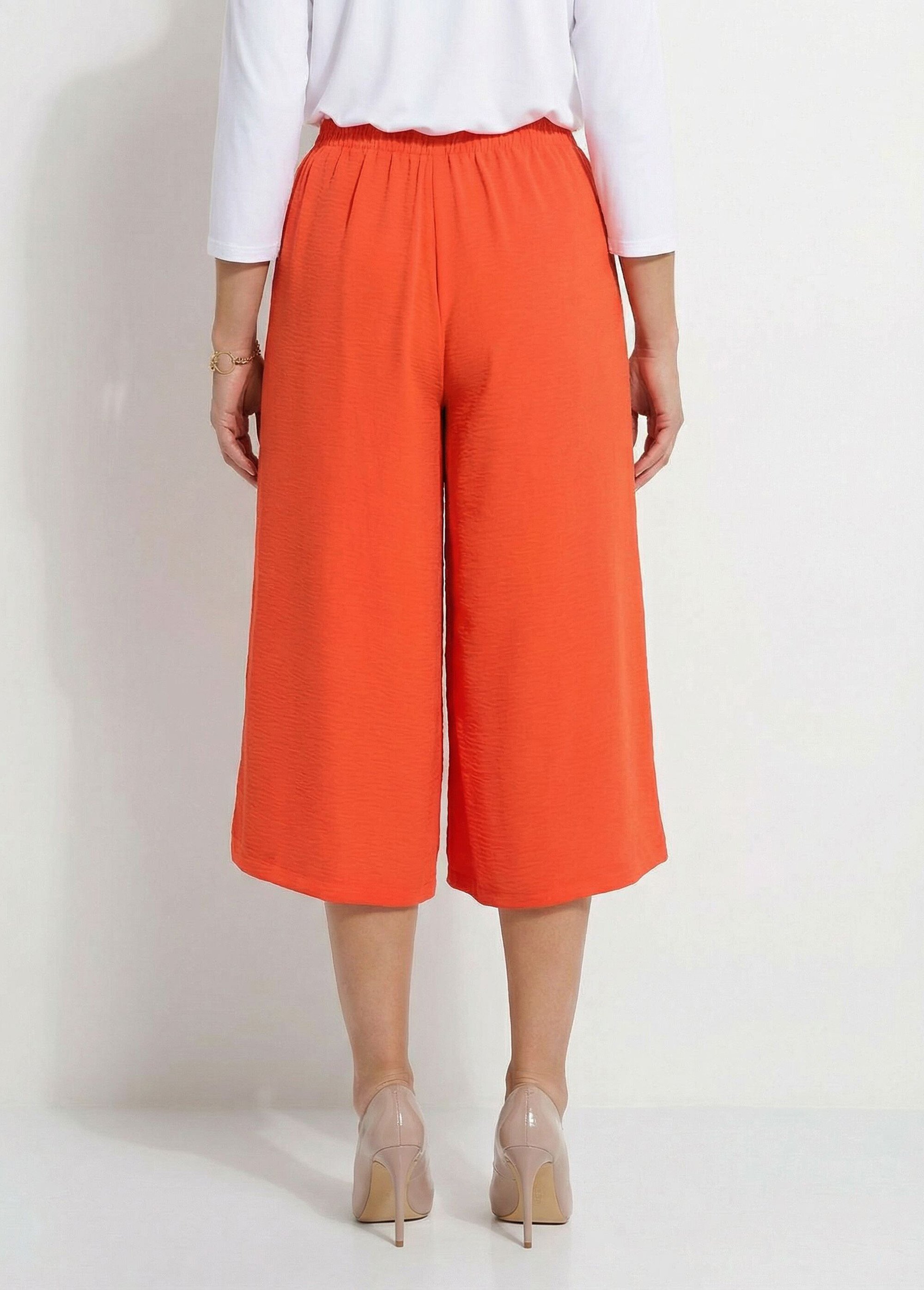 Jupe-culotte longue ceinture élastiquée dos Femme Rose LORALIE DO1