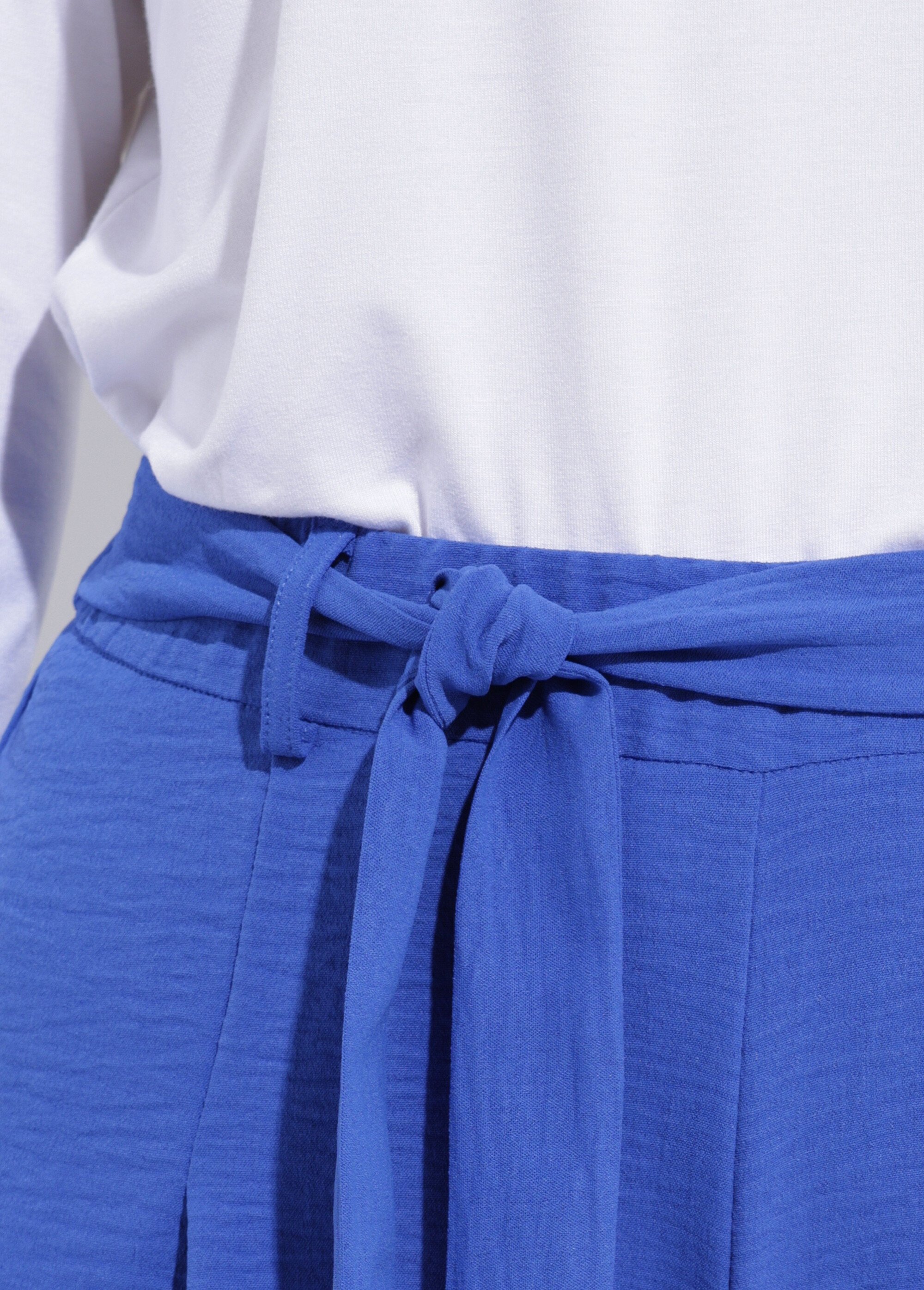 Jupe-culotte longue ceinture élastiquée dos