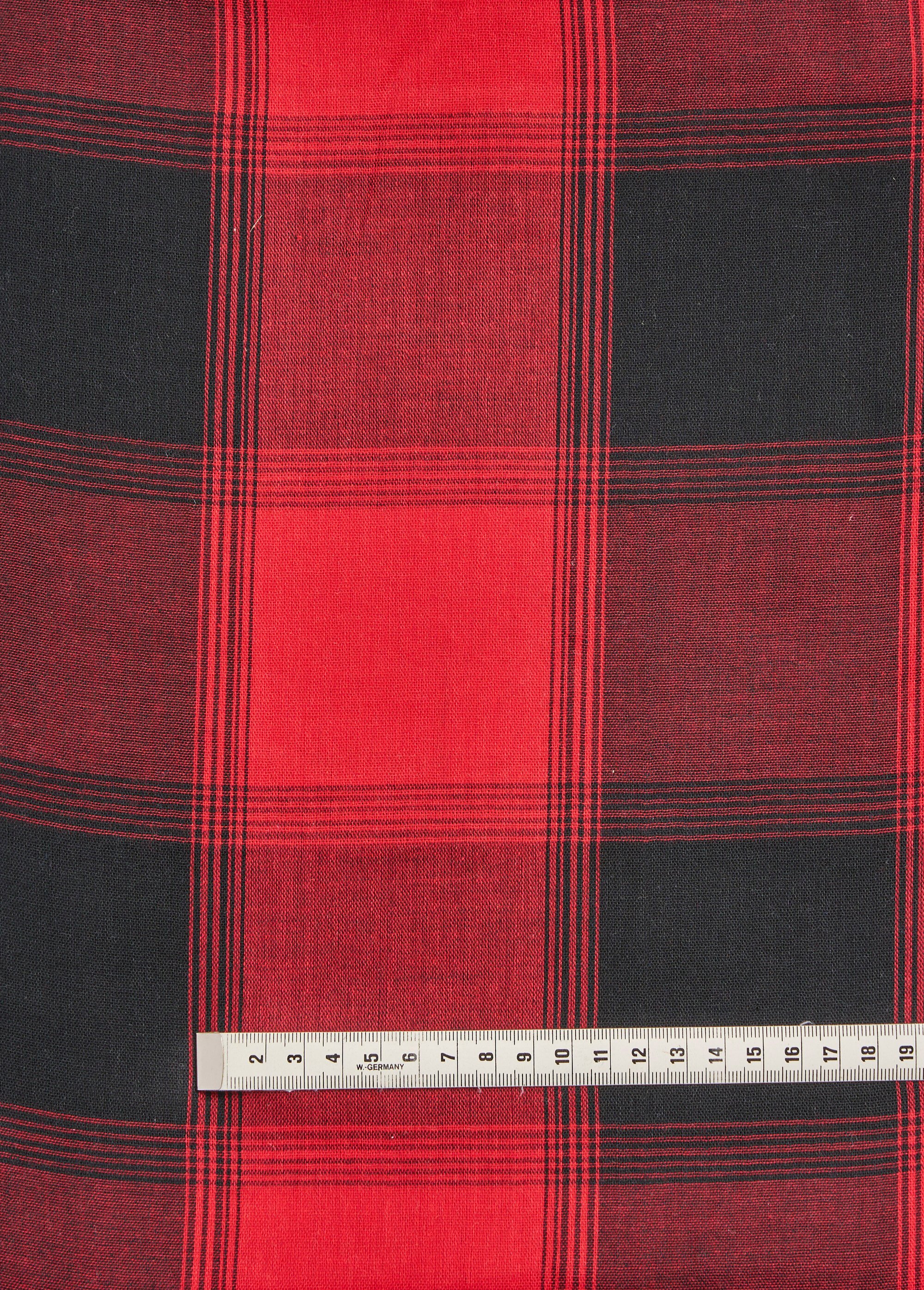 Coupon tissu grands carreaux, Castle