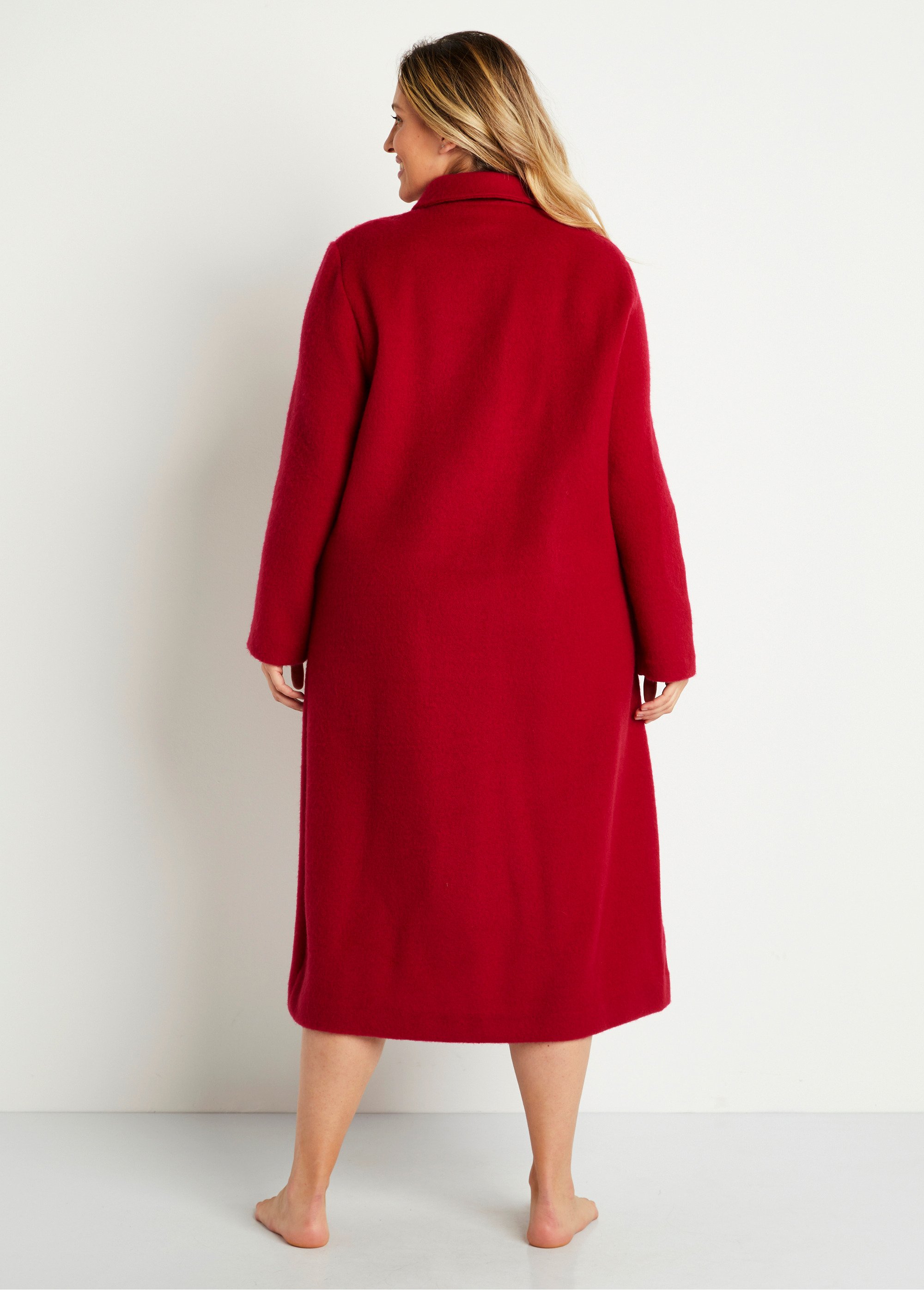 Peignoir robe de chambre brodé en Courtelle