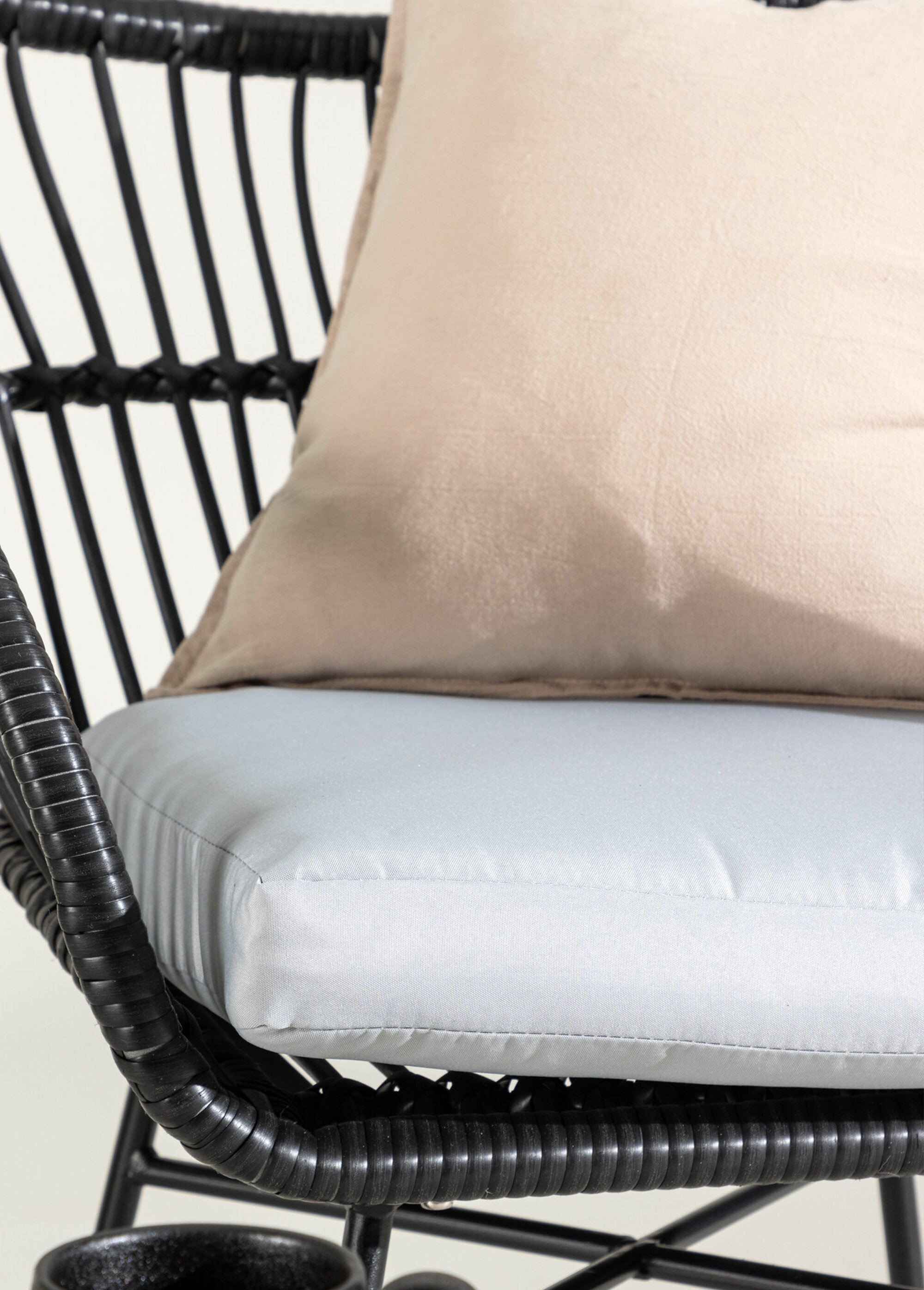 Set résine tressée Fauteuils + Table NOIR VEN-2038-408 DE3