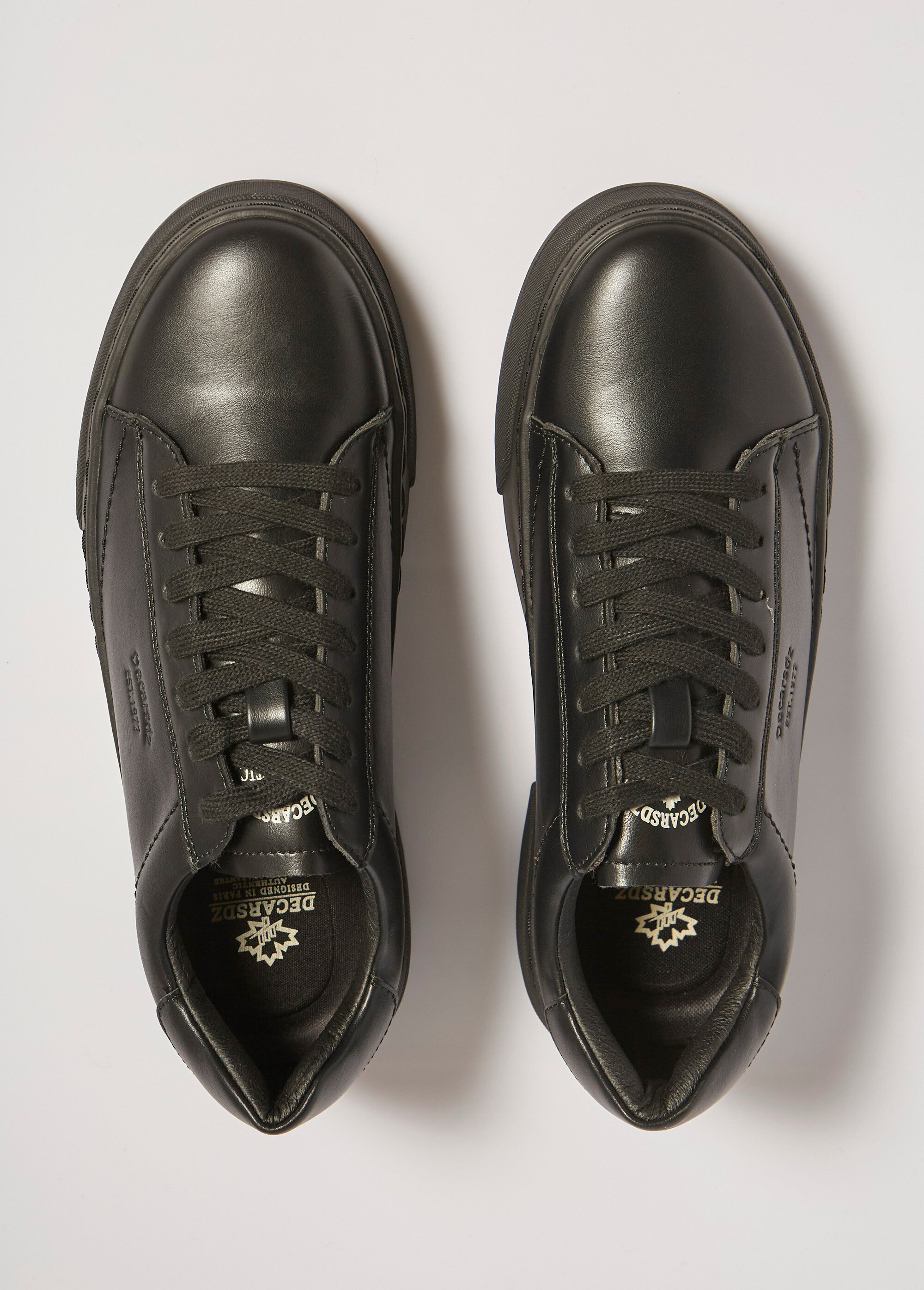 Sneakers sportswear chic monochromes Homme Noir ELOEL0983 OV1