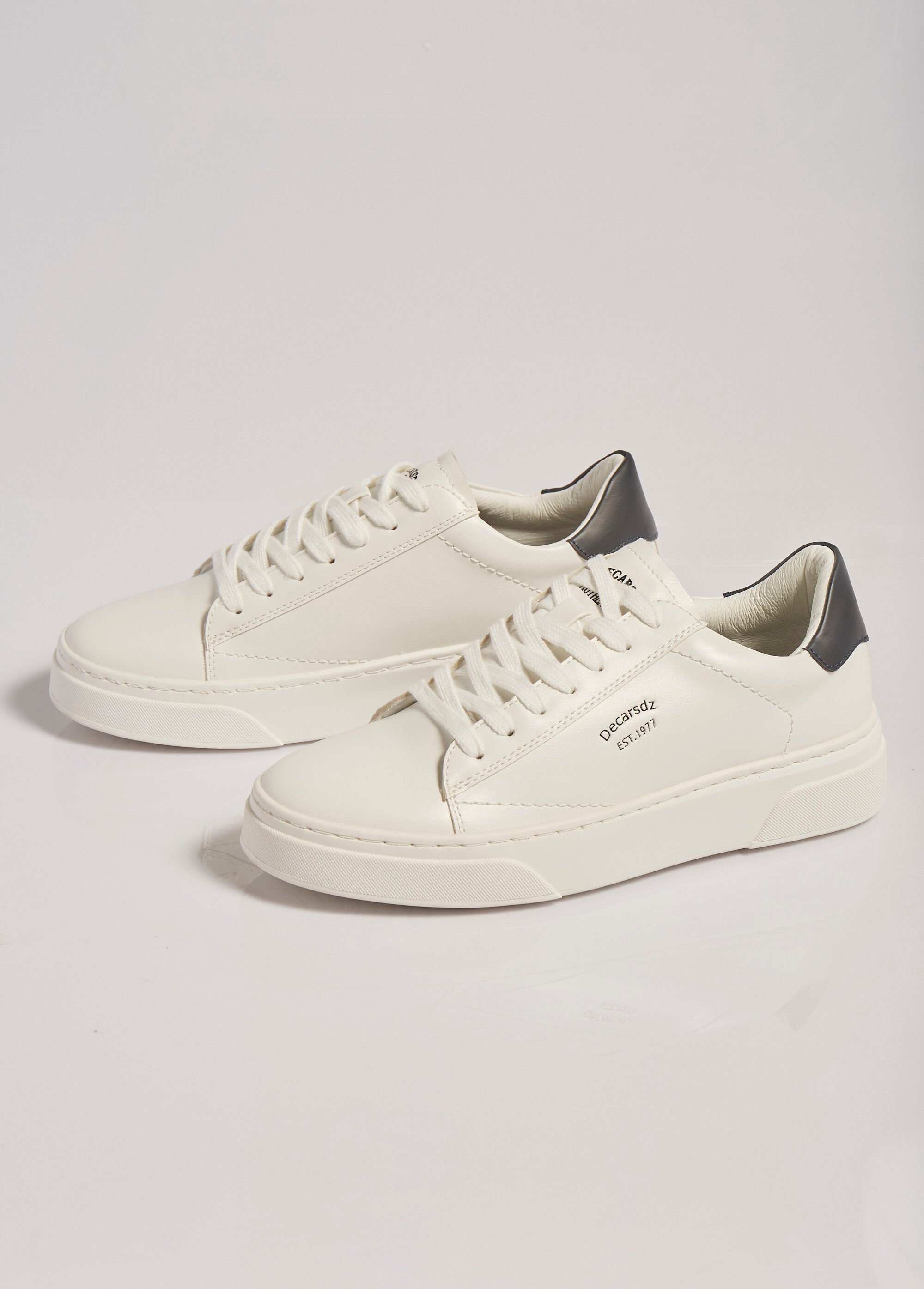 Sneakers sportswear chic monochromes Homme Blanc ELOEL0983 DE1