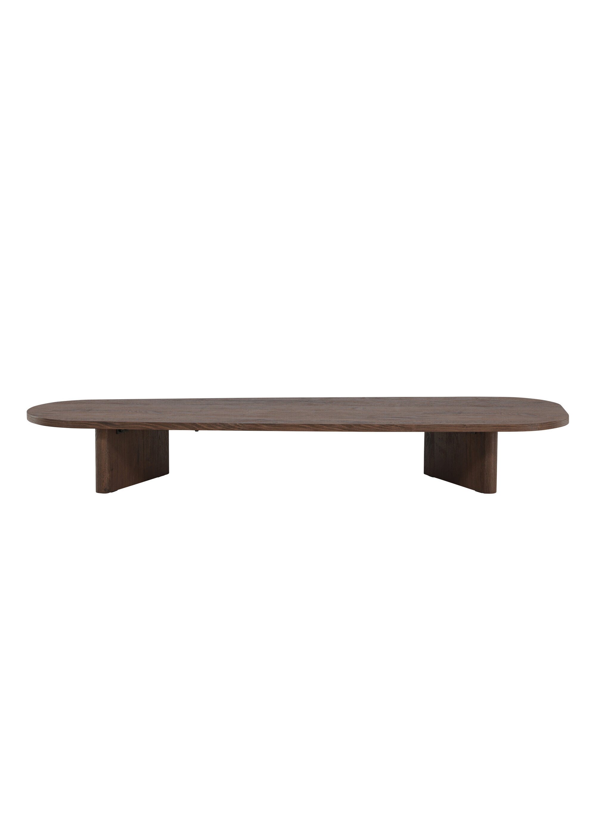 Table basse bois foncé, forme organique MARRON VEN-62044-125 DE3